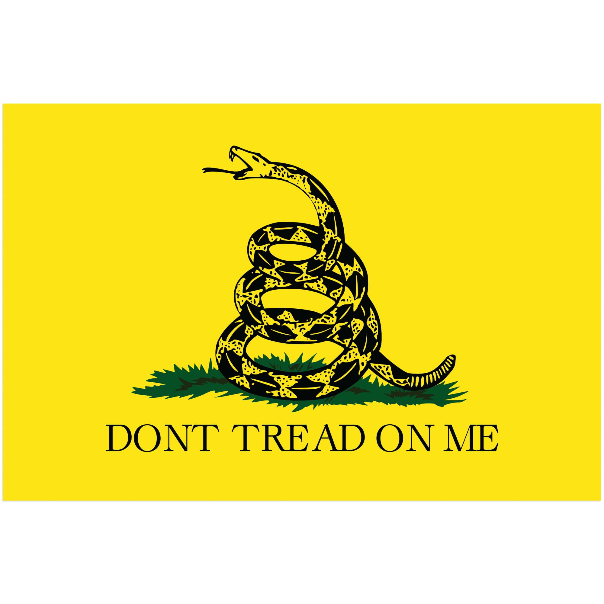 Stickios Dont Tread On Me Sticker - Gadsden Flag Stickers for Cars, Trucks, Windows - Patriotic American Flag Decal - Classic Ye