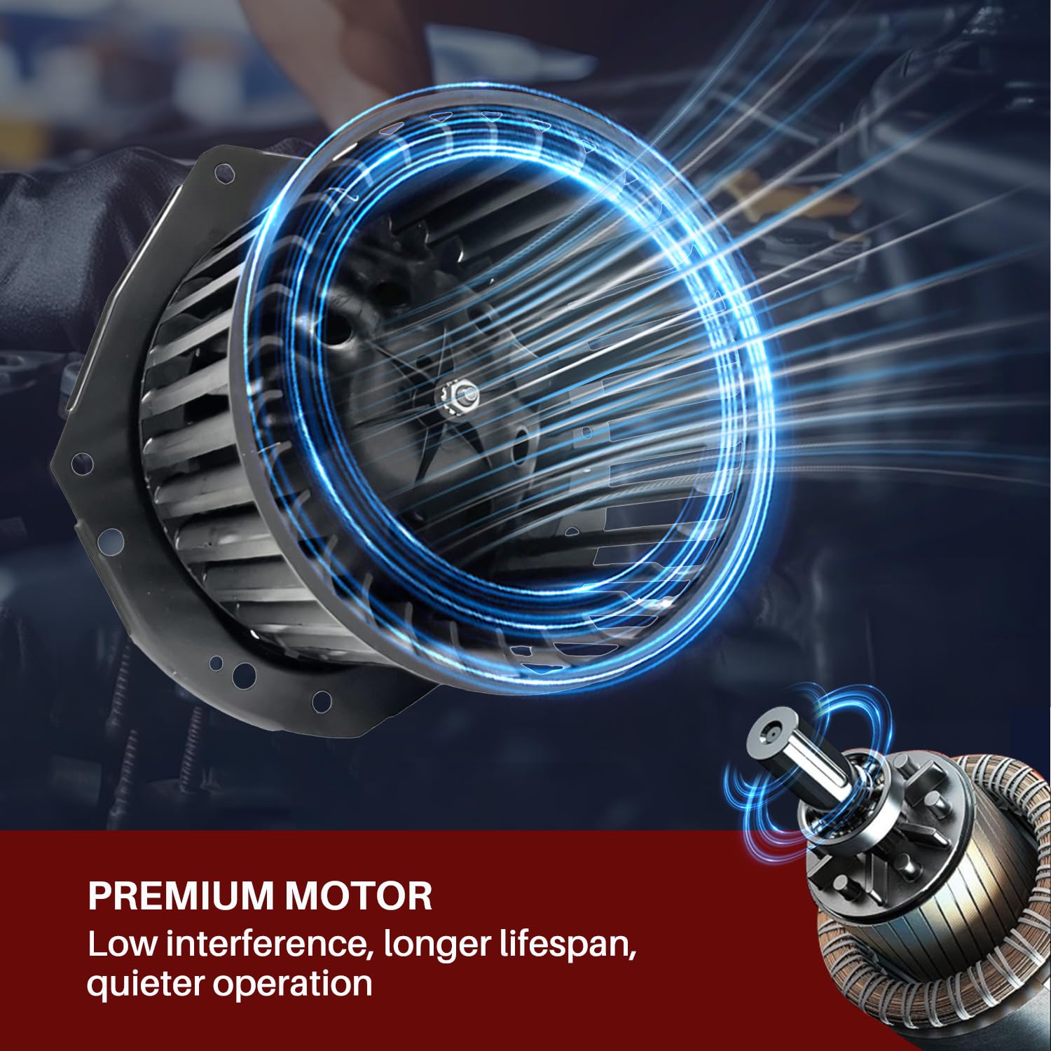 Aspligo 700103 Ac Heater Blower Motor Fan Fit For Gmc C1500 C2500 C3500 K1500 K2500 K3500 Yukon Safari G15 G25 G35 For Chevy Ast