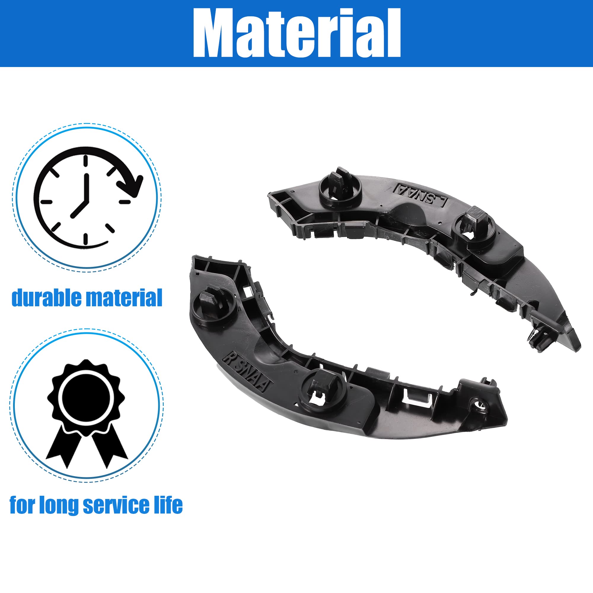 X AUTOHAUX 1 Pair Left Right Side Front Bumper Brackets Support for Honda Civic 4 Door 2006-2011 71198SNAA02 71193SNAA02 Bumper