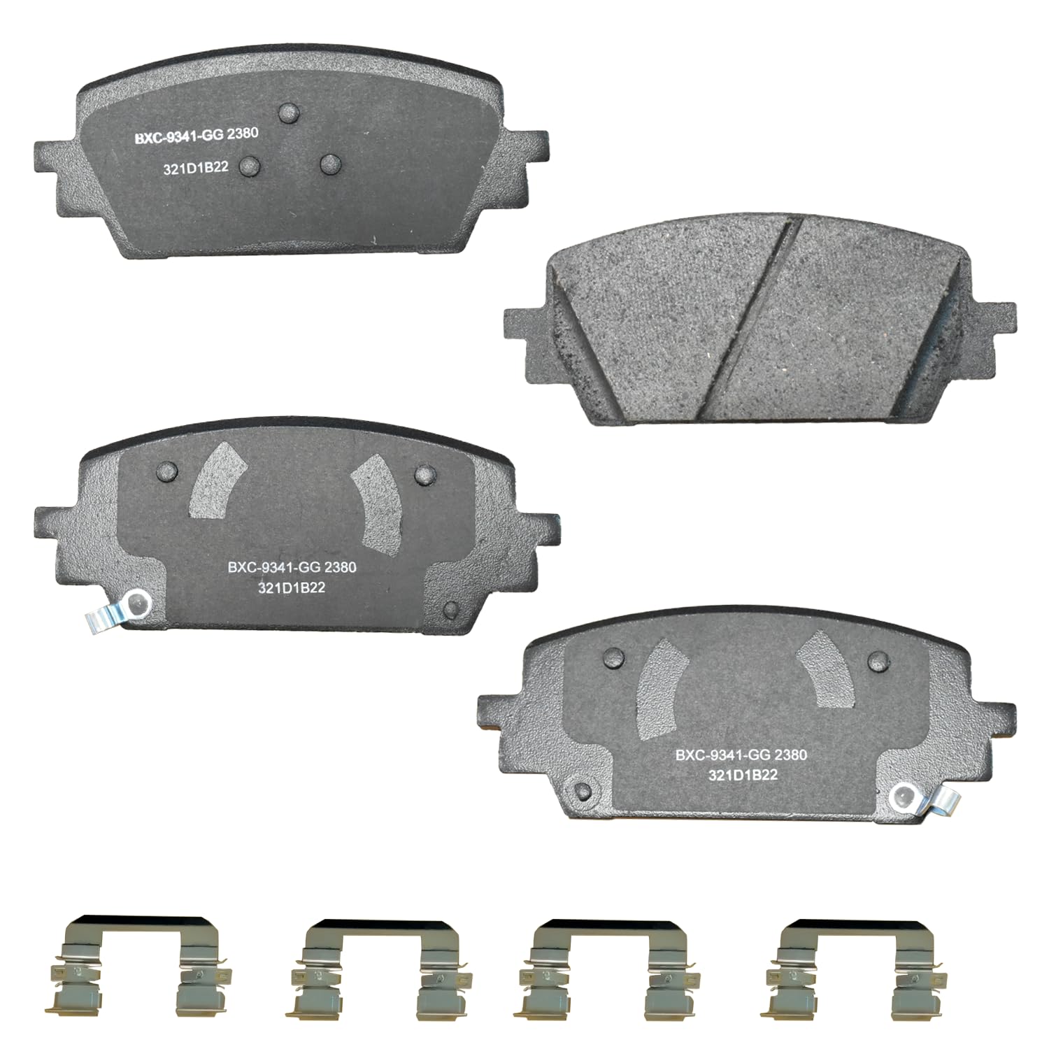 Bendix Premium Sbc2380 Ceramic Front Brake Pads For Hyundai Santa Cruz 2023-2022, Santa Fe 2023-2021, Kia Sorento 2023-2021