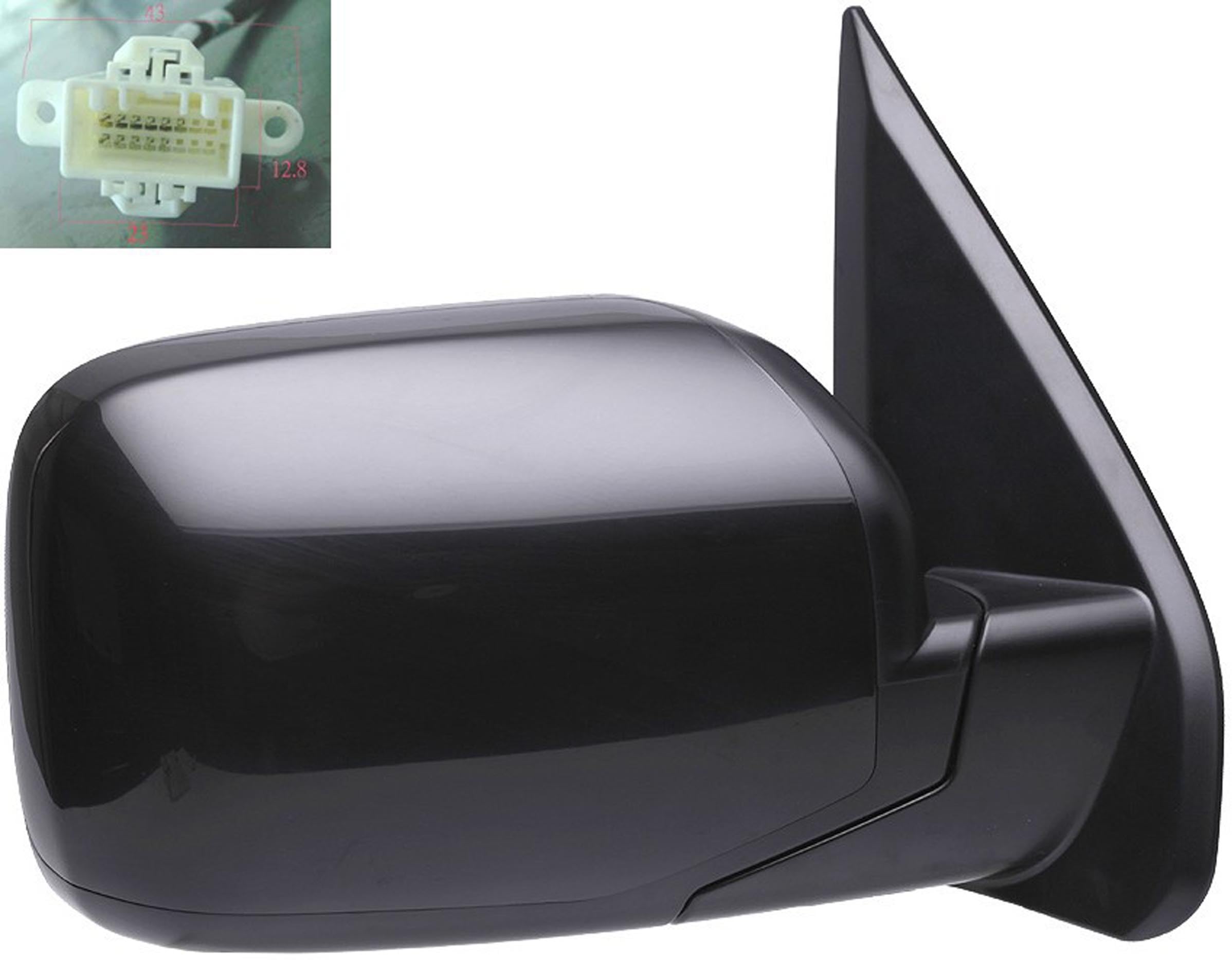 Dorman 955-1719 Passenger Side Power Door Mirror - Folding Compatible with Select Honda Models, Black