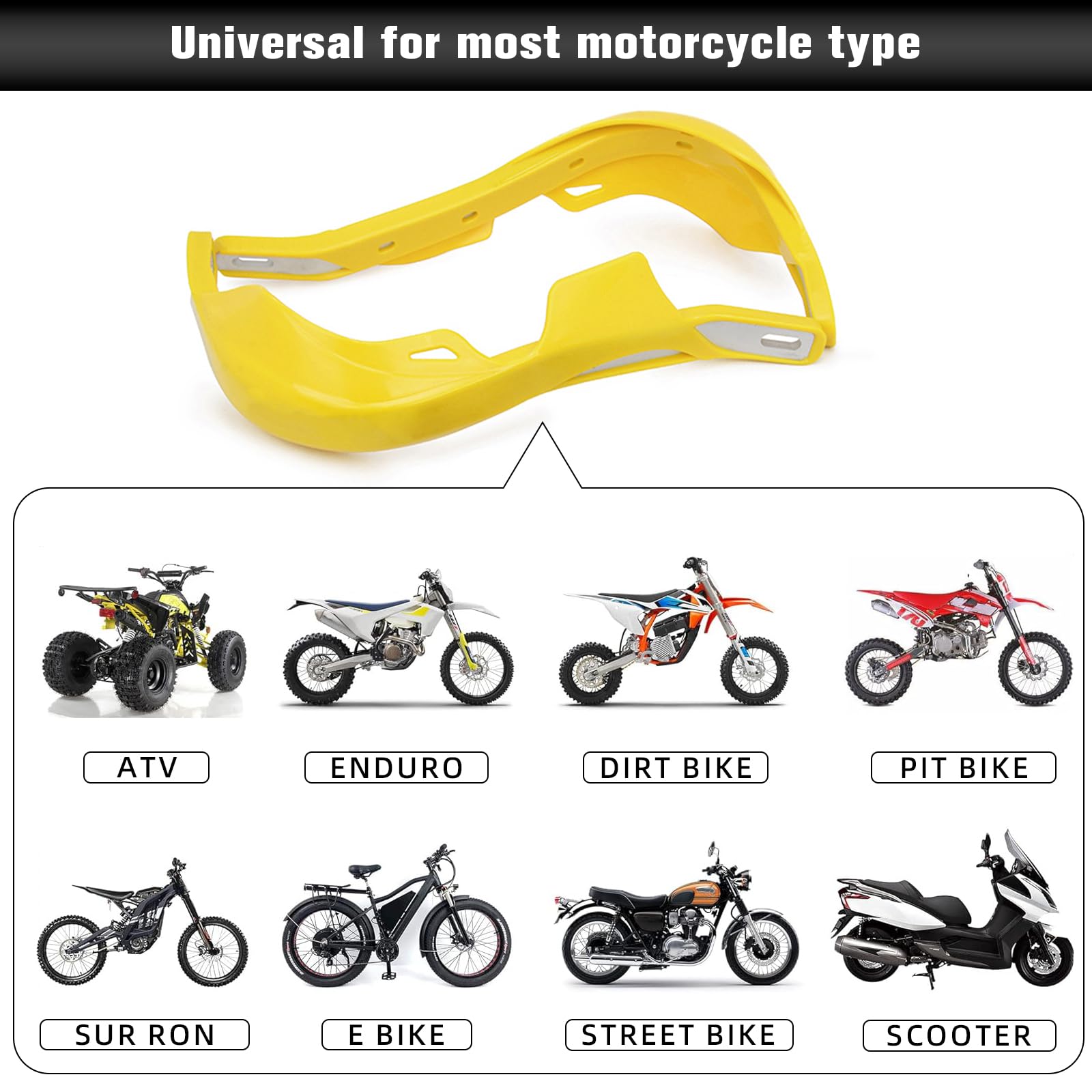 Jfg Racing Dirt Bike Hand Guards,7/8'' And 1 1/8'' Handlebar Dirtbike Handguards Accessories Universal For Motorcycle Snowmobile