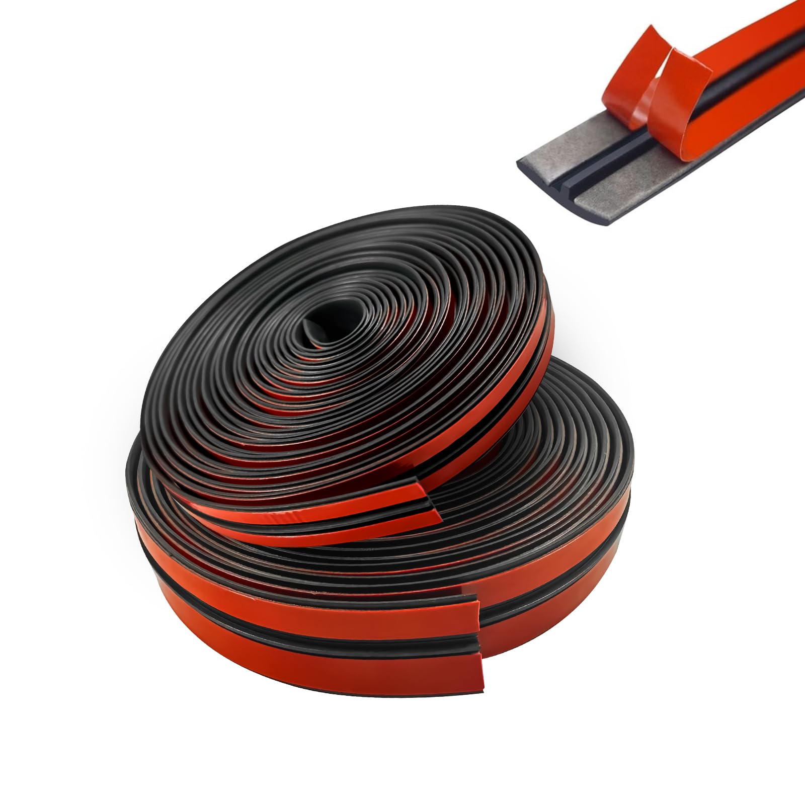 2PCS Windshield Rubber Seal 39.36Ft Car Weather Stripping Trim T Shape Sealing Strip for Car Front Rear Windshield, Molding,Tail