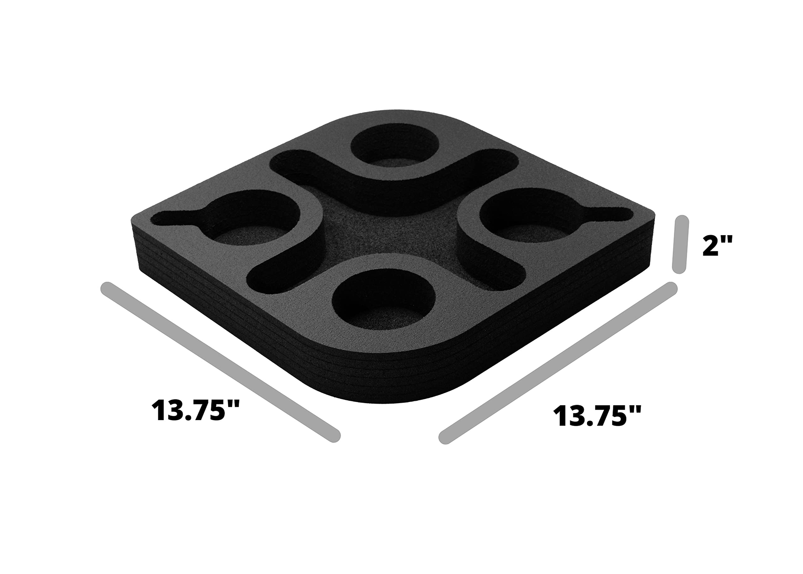 Polar Whale Couch Drink Holder Durable Black Foam Stylish Refreshment Tray For Sofa Bed Floor Car Rv Lounge Tv Room 5 Compartmen