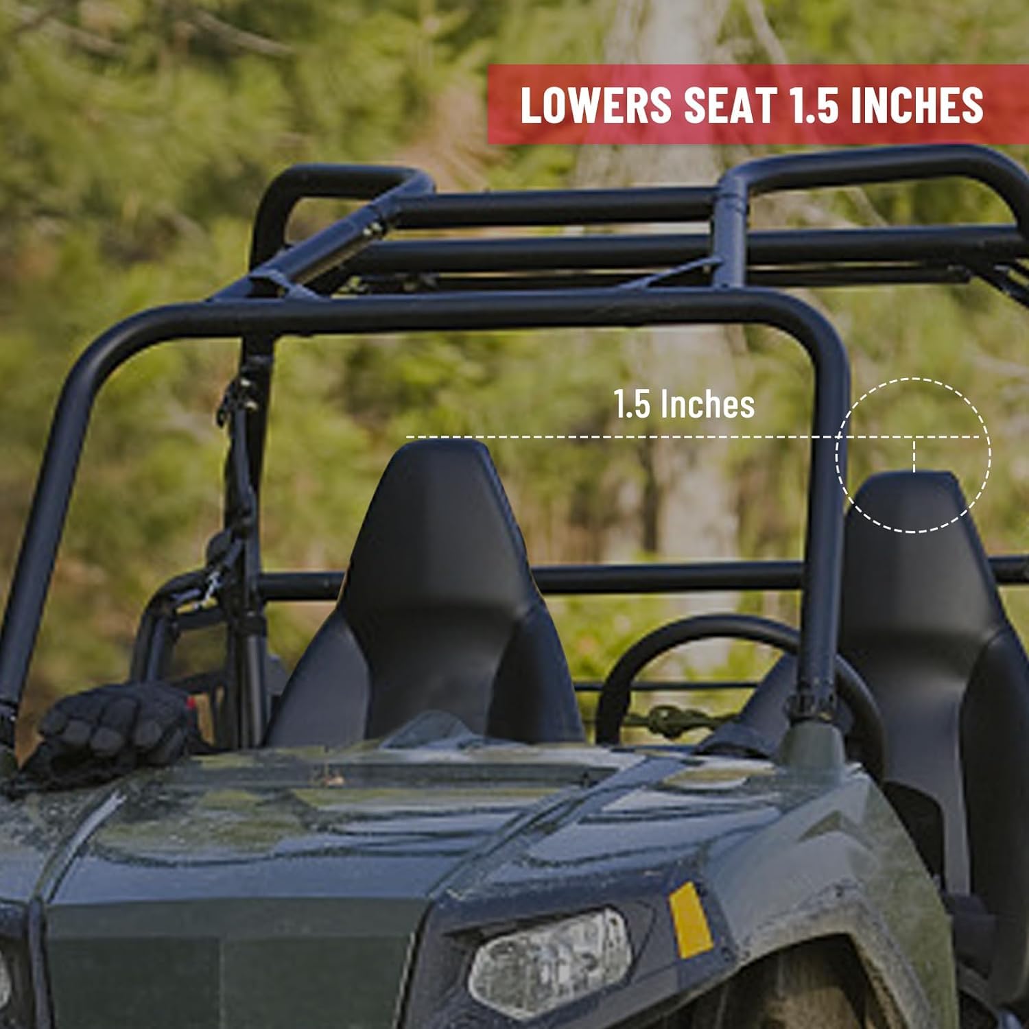 Racewill 2 Pack Utv Seat Bases: Lower And Recline Seat Base Accessories | Compatible With Polaris Rzr 800/900, S 1000, Xp 1000, Xp Turbo, Turbo S, Rs1