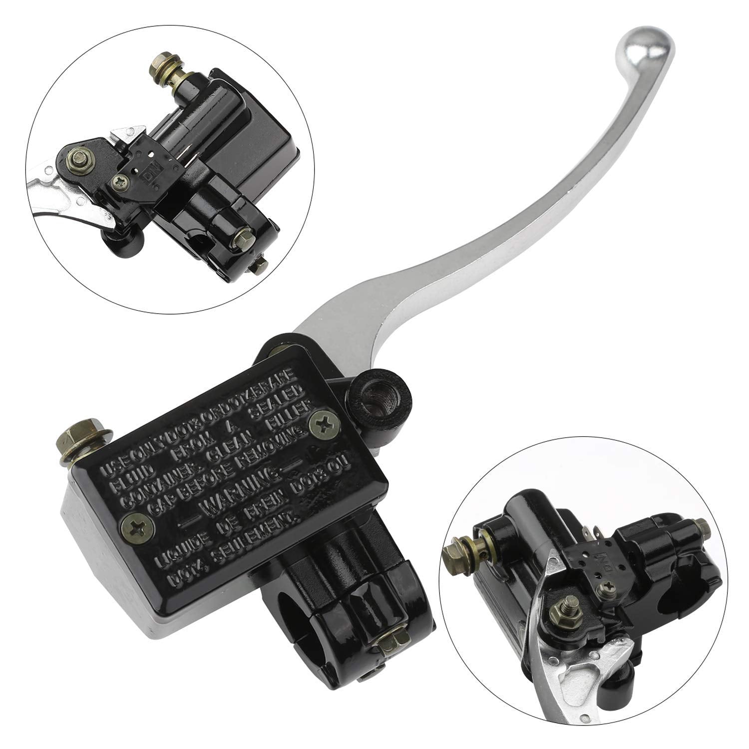 Usonline911 Silver7/8'' Front Brake Master Cylinder For Kawasaki Kx125 Kx250 Kx250F Kx65 Kx85