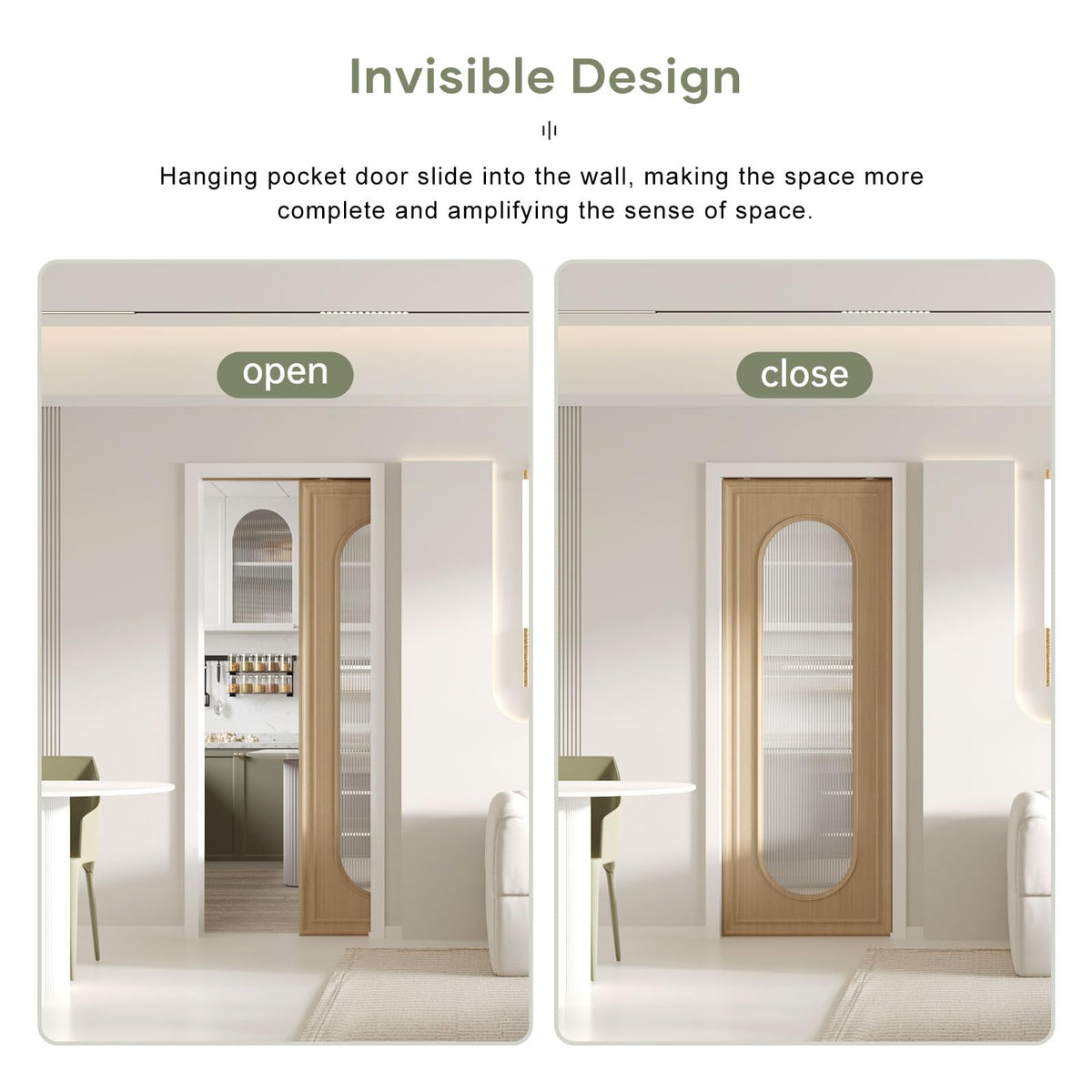 EaseLife 28x80in Pocket Door Frame Kit with Two-Way Soft Close Mechanism for 2X4 WBHDWB0CQ4ZF3G5