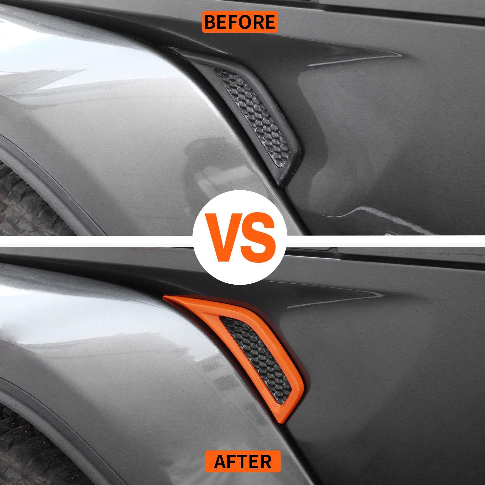 Voodonala For Jeep Jl Abs Side Air Conditioning Vent Outlet Decoration Trim For 2018-2025 Jeep Wrangler Jl Jlu Gladiator Jt 4Xe