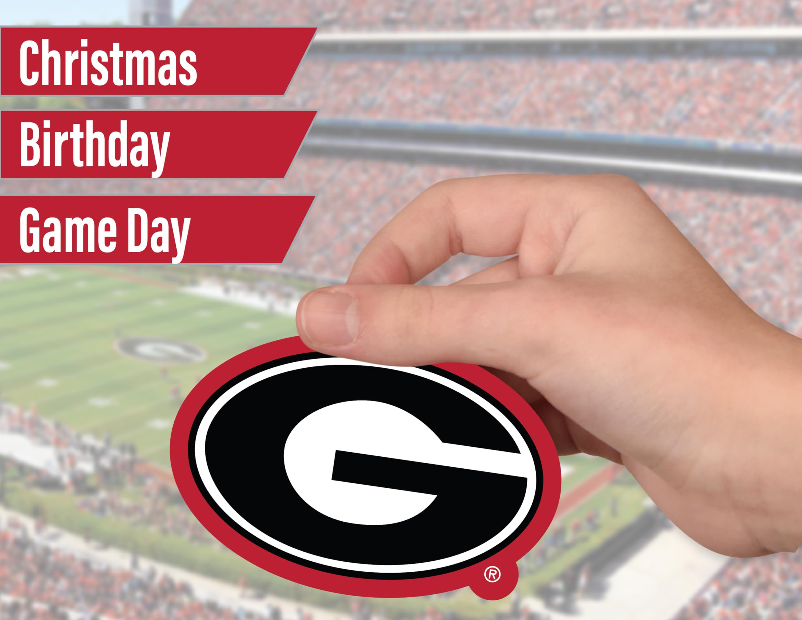 Georgia Stickers (14 Uga Stickers) 2 Large 5'' For Car Windows 10 Medium 2.5'' For Water Bottles Laptops Phones And 2 Mini Keybo