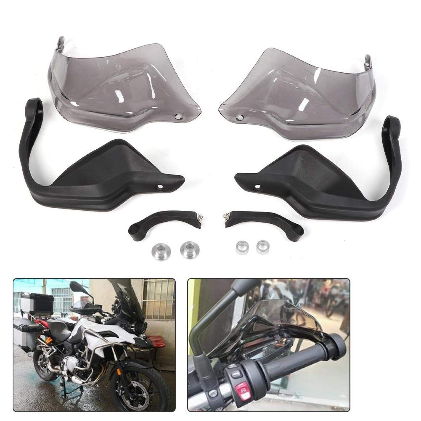 Aqxreight Hand Guard Protector, Extension Brake Levers Handlebar Guard Hand Protector Fit For F850Gs 2018-2019 And F750Gs 2018-Up(Grey)