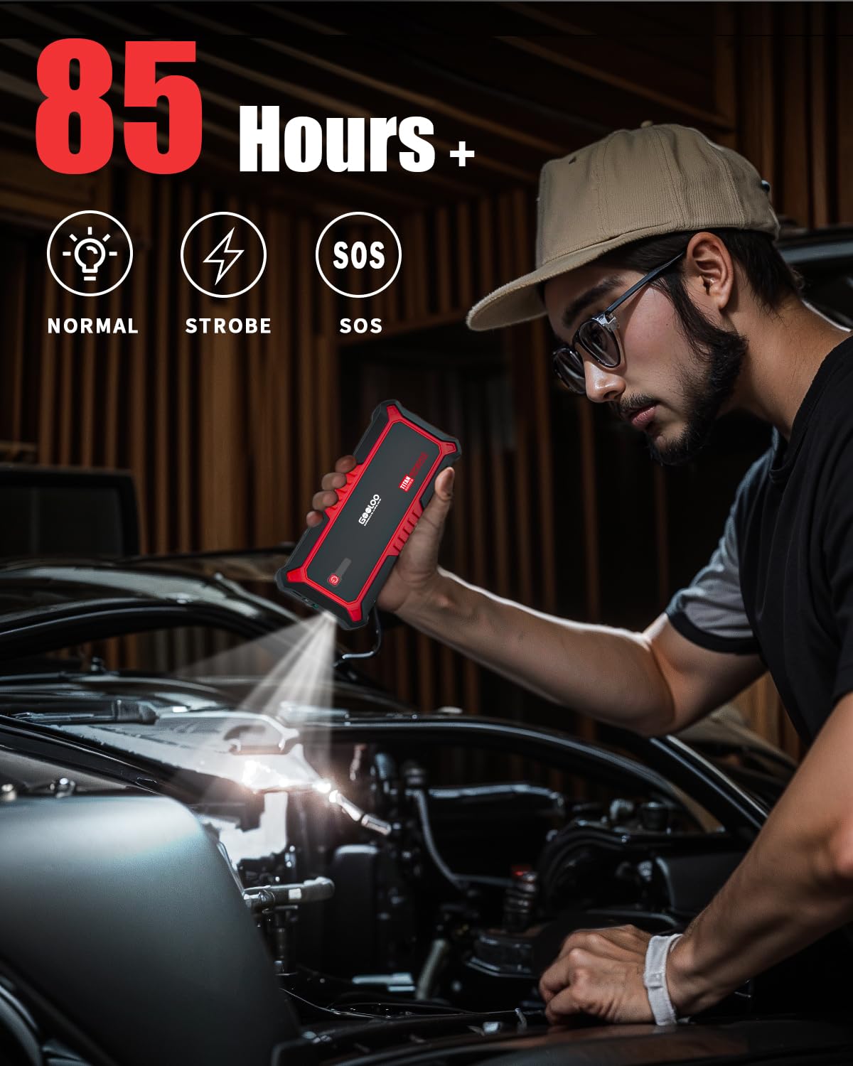 Gooloo Upgraded Gp3000 Jump Starter 3000A Peak Car Starter (Up To 9L Gas Or 7L Diesel Engine) 12V Jump Box Auto Lithium Battery