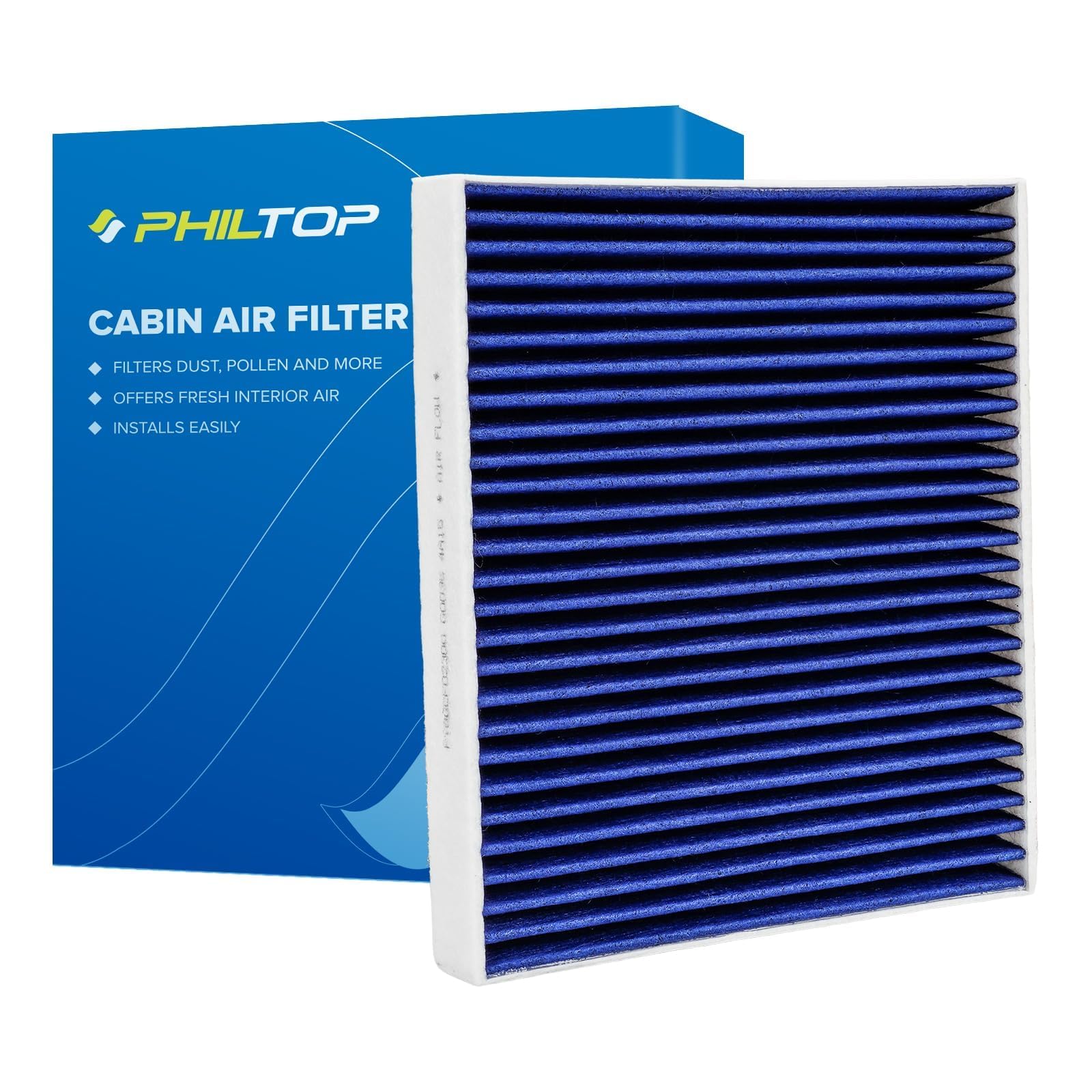Philtop Cabin Air Filter, Replacement For Cf12157 Camry, Rav4, Corolla, Rx350, Prius, Es350, Avalon, Cx-9, Es300H, Rx450H, Highl
