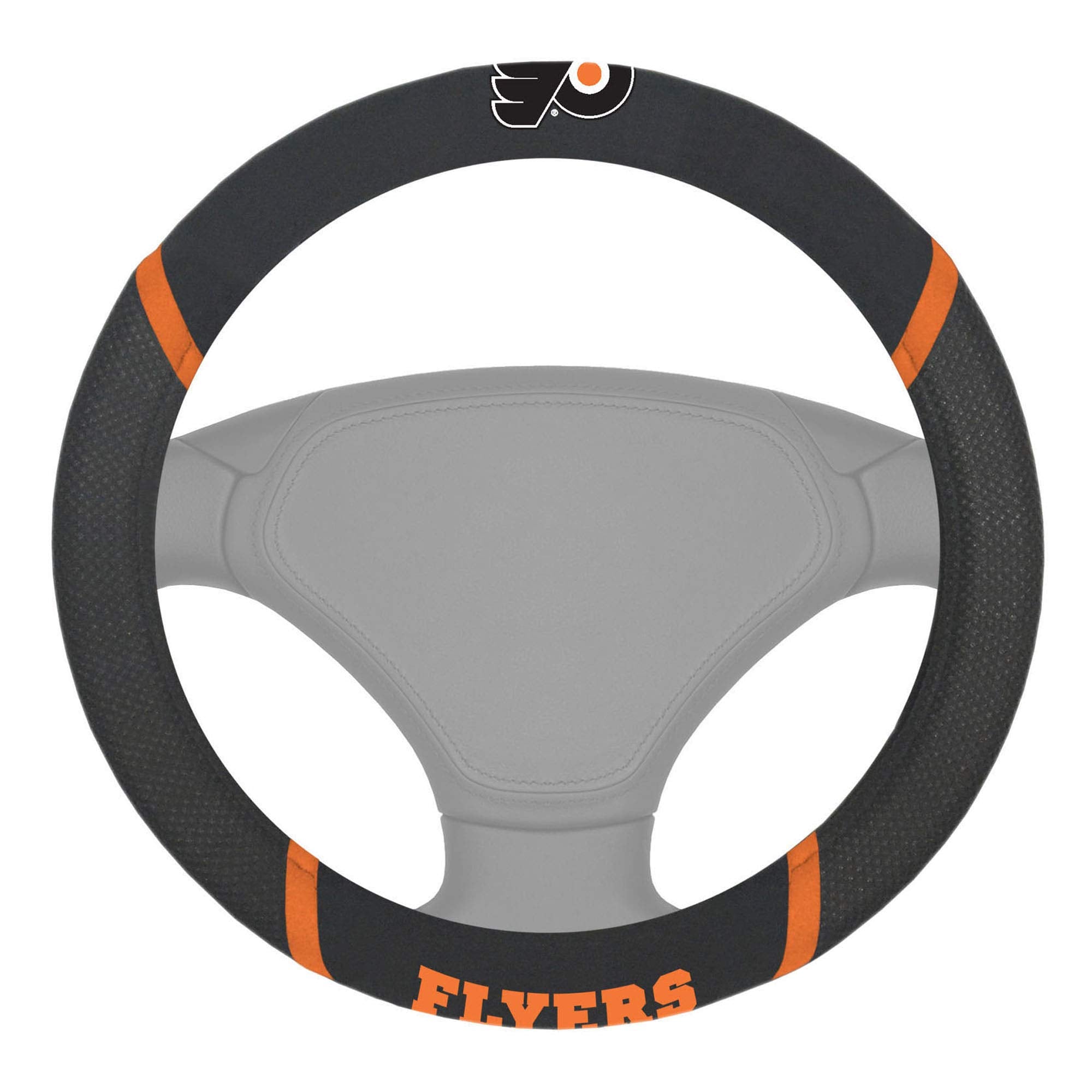 Philadelphia Flyers Steering Wheel Cover Mesh/Stitched