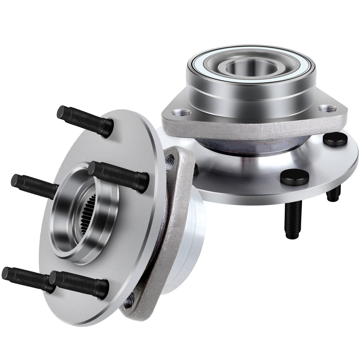 ECCPP Wheel Hub Bearing Front fits for Dodge Ram 1500 1994 1995 1996 1997 1998 1999 2-Wheel ABS 4WD 4x4 Only 5 Lugs 515006 2pcs