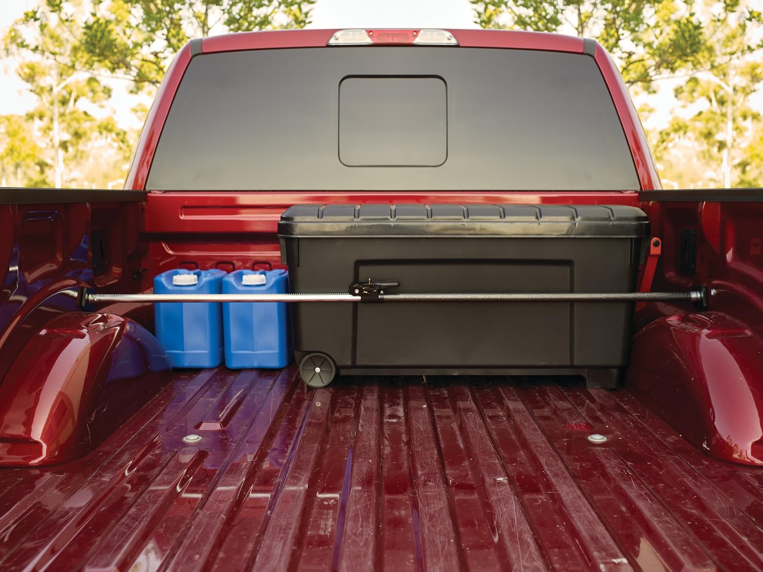 Keeper - Ratcheting Cargo Bar - Black/Silver, Adjustable From 40&quot;-70&quot;