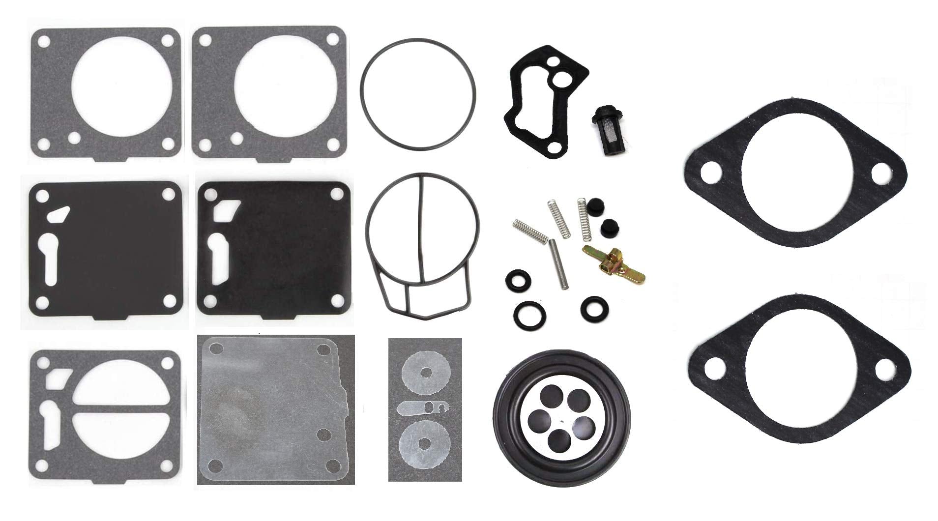 Aftermarket Mikuni Carb Base Gasket 0673-267 Compatible With Tigershark Intake 46Mm Monte Carlo Daytona Barracuda