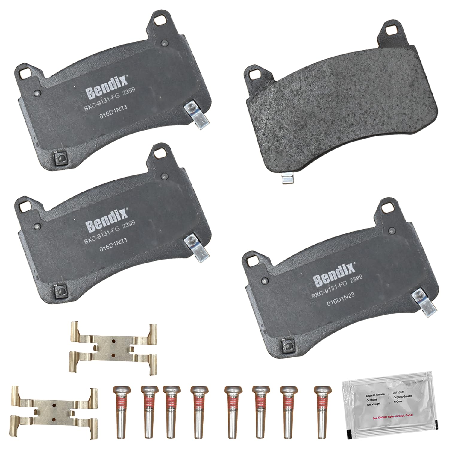 Bendix Priority1 Cfc2399 Ceramic Brake Pads For Tesla 3 2024, Y 2021-2020, Y 2024-2023