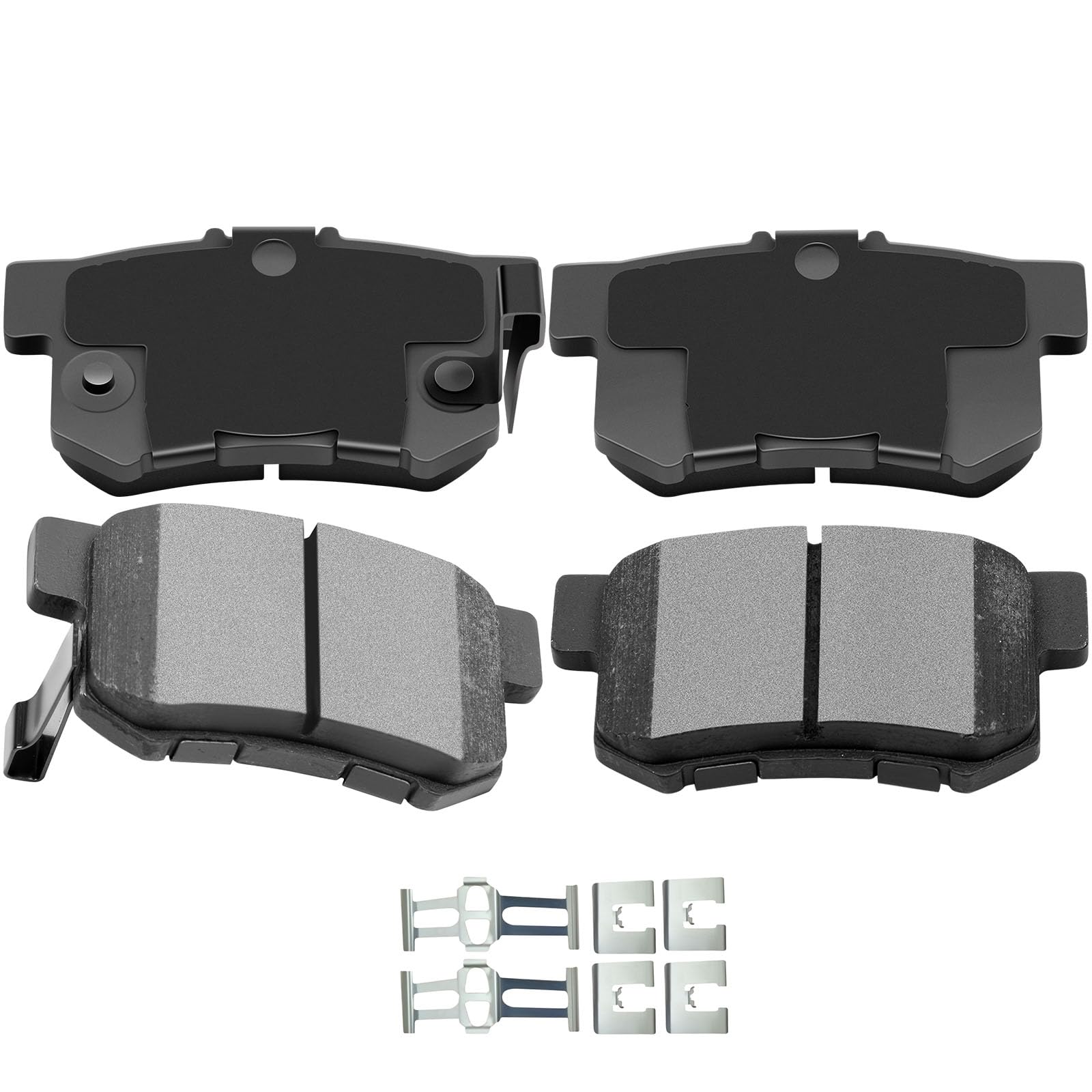 Automuto 4Pcs Rear Ceramic Disc Brake Pads Set D536 For Acura Cl Legend Rdx Rl Tl For Honda Cr-V Element Odyssey For Isuzu Oasis