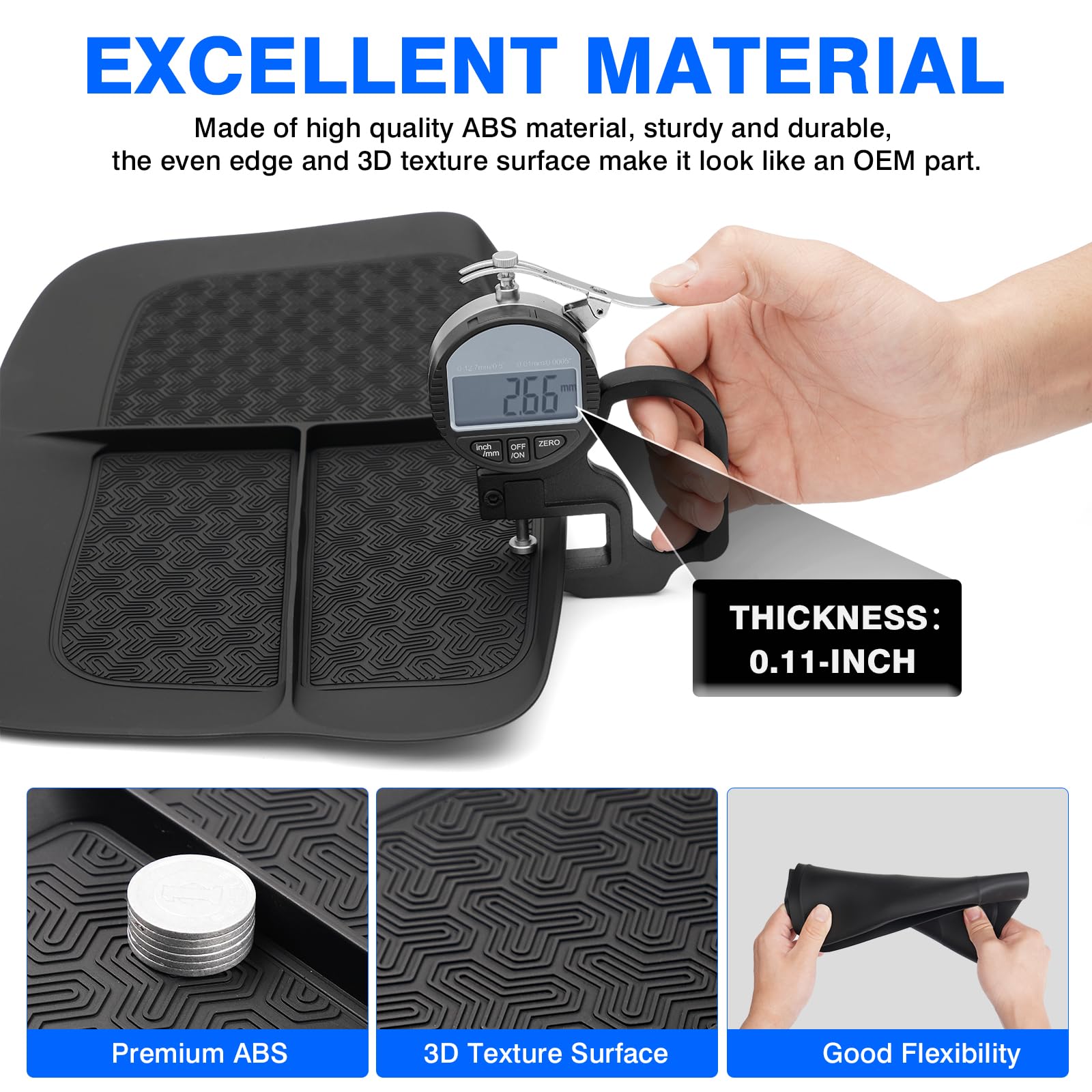 Autorder Dashboard Mat For 2011-2018 Dodge Ram 1500 2500 3500 Accessories Anti-Slip Mat Silicone Dash Mat For Ram Dash Liner Pad