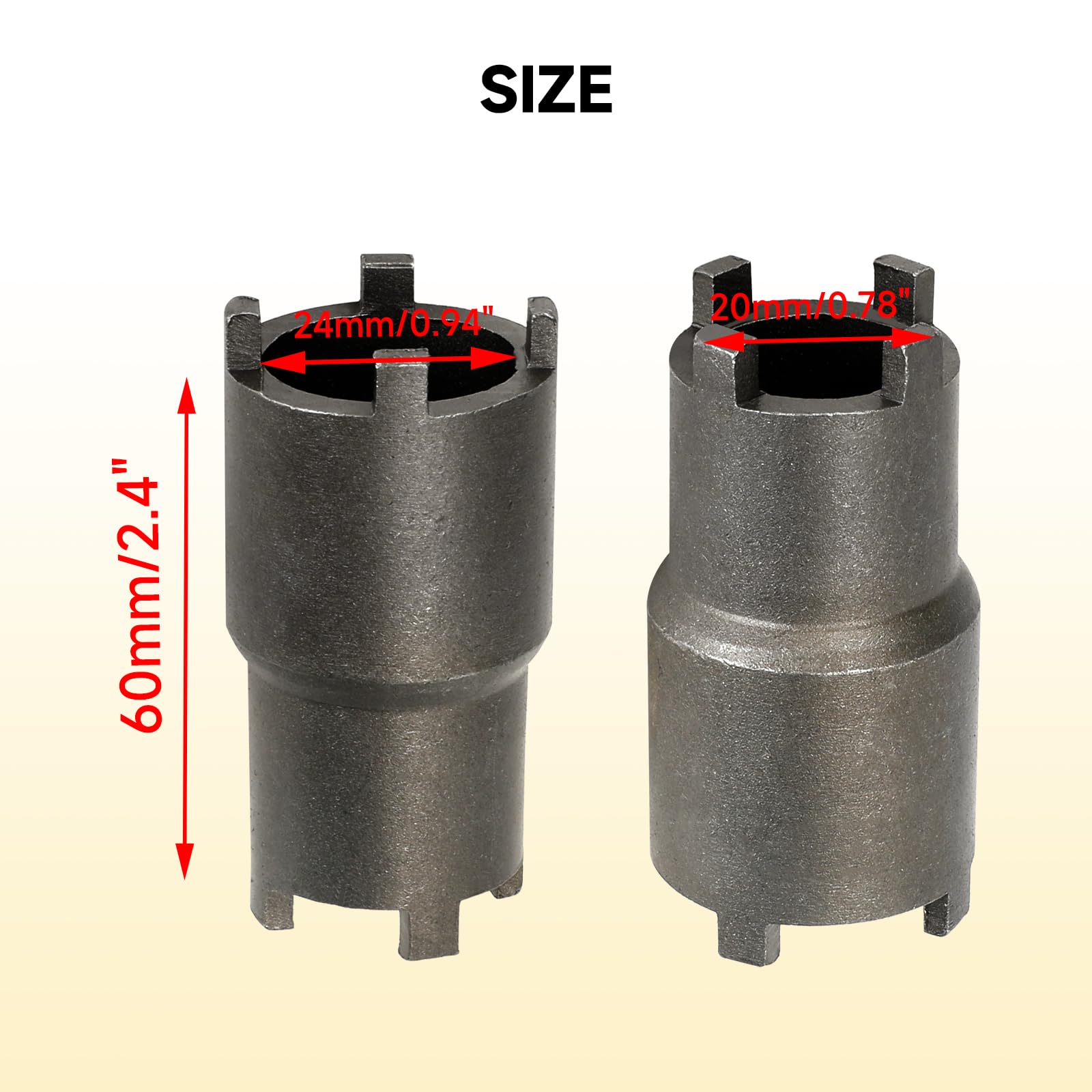 Hiaors 24Mm 20Mm Bipolar Clutch Tool Wrench Lock Nut Spanner Compatibe With Atc 110 125 Atc 90 Ca 200 Cb 200 Motorcycle Taotao R