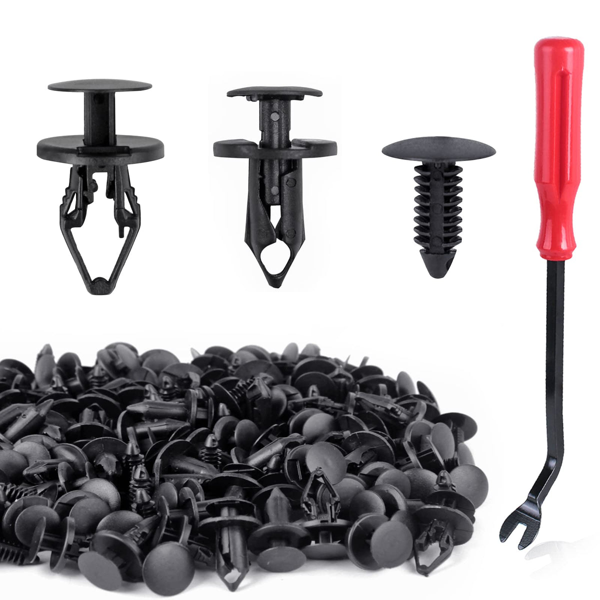 Unigt 3 In 1 Gm A20991 Fender Liner Clips Compatible With 11589292 Bumper Fastener Rivet 21030249 Door Trim Panel 1605396/1595864 Gmc Trucks Buick Plastic Push Pins