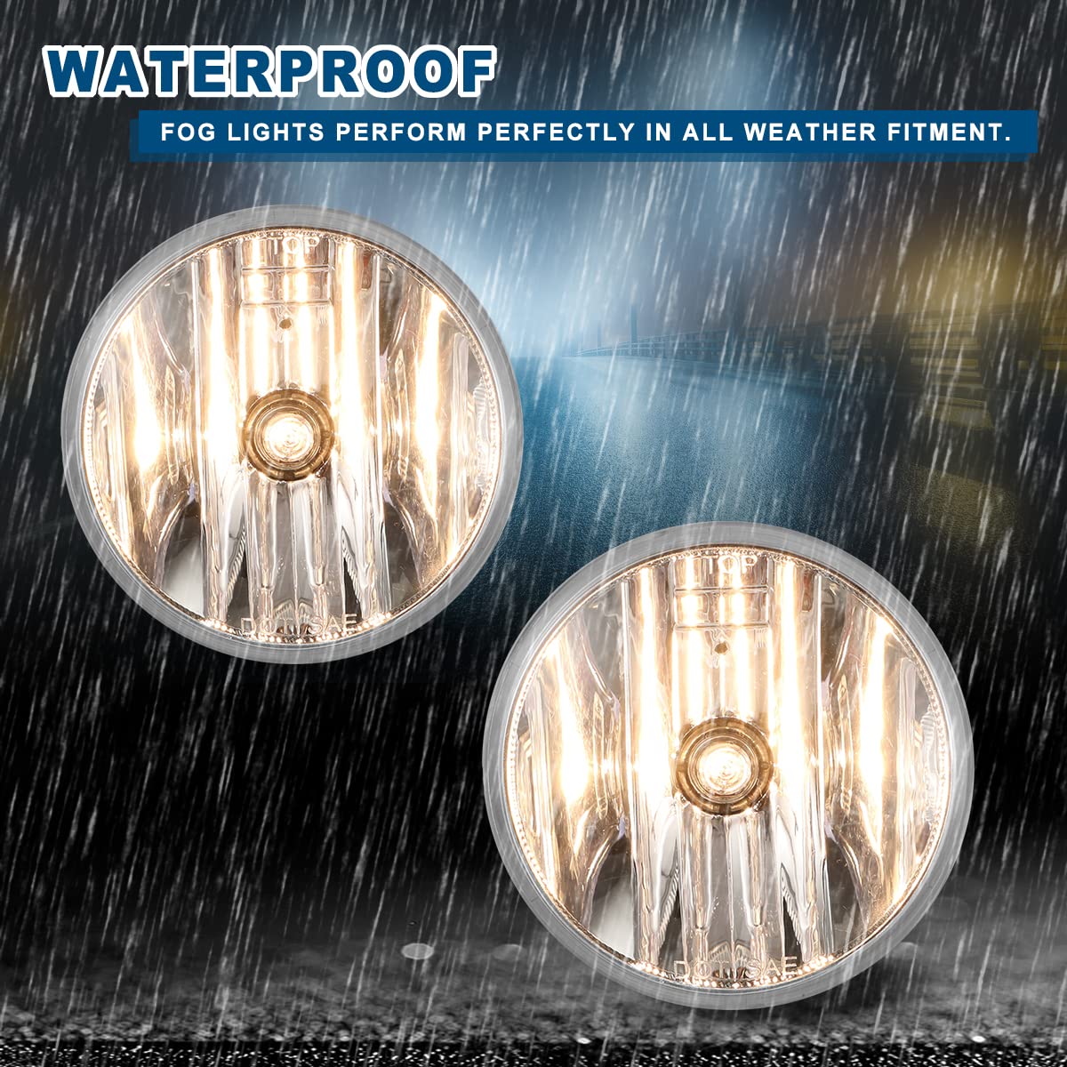 Winjet Driving Fog Lights Oem Series Compatible With 2014 2015 2016 Gmc Sierra / 2007-2013 Chevy Avalanche / 2007-2015 Chevy Tah