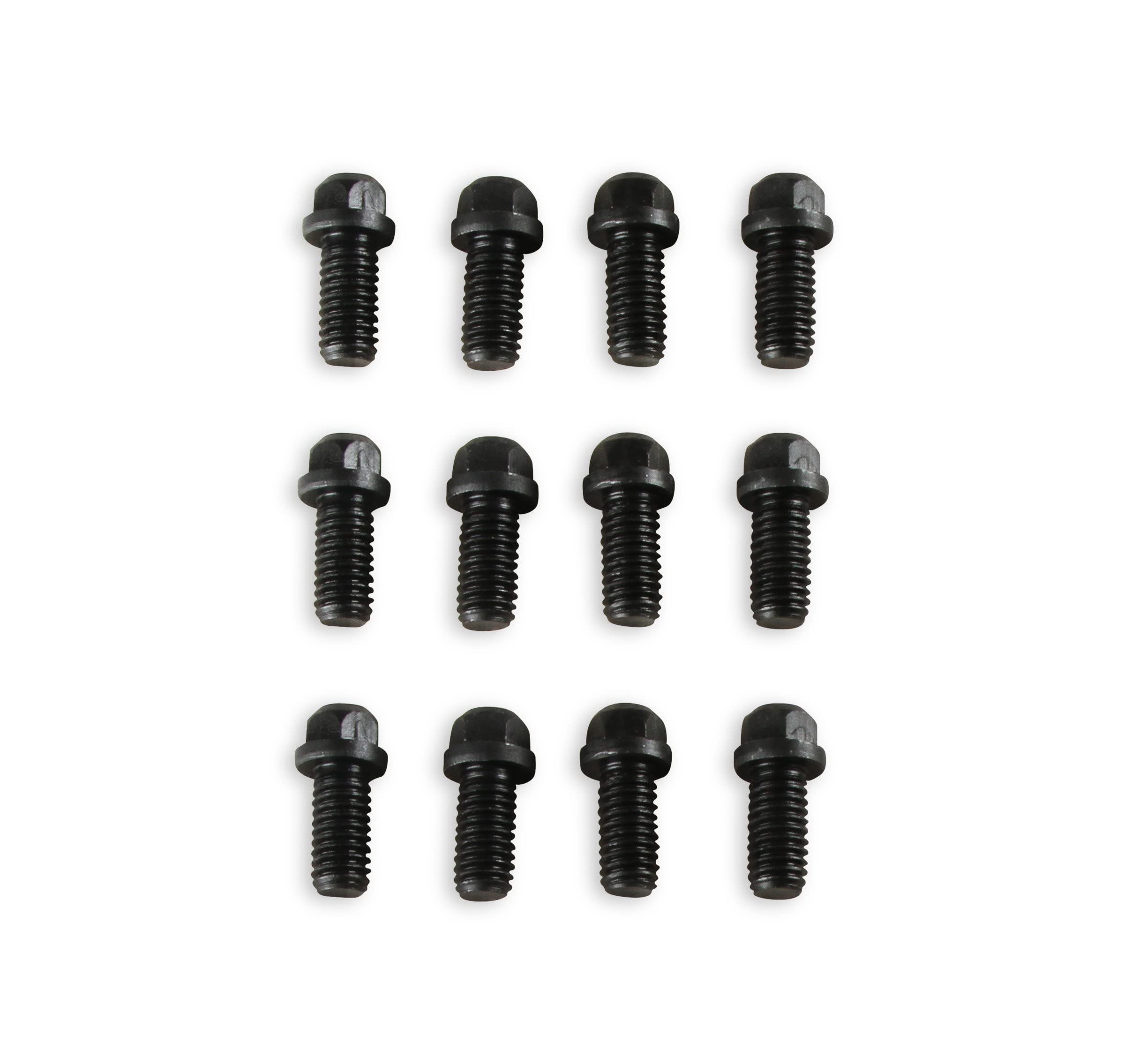 Mr. Gasket Header Bolts,3/8-16X3/4, Black