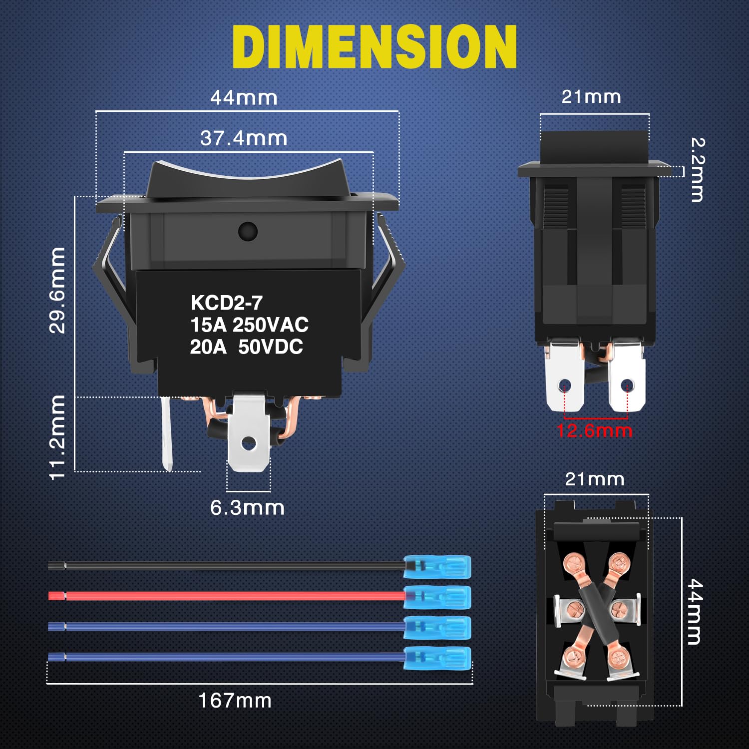 Nilight Ret Ext Reverse Polarity Toggle Switch 2Pcs On Off On Dpdt 3 Position 12Vdc Motor Control Power Jack Leveling Momentary