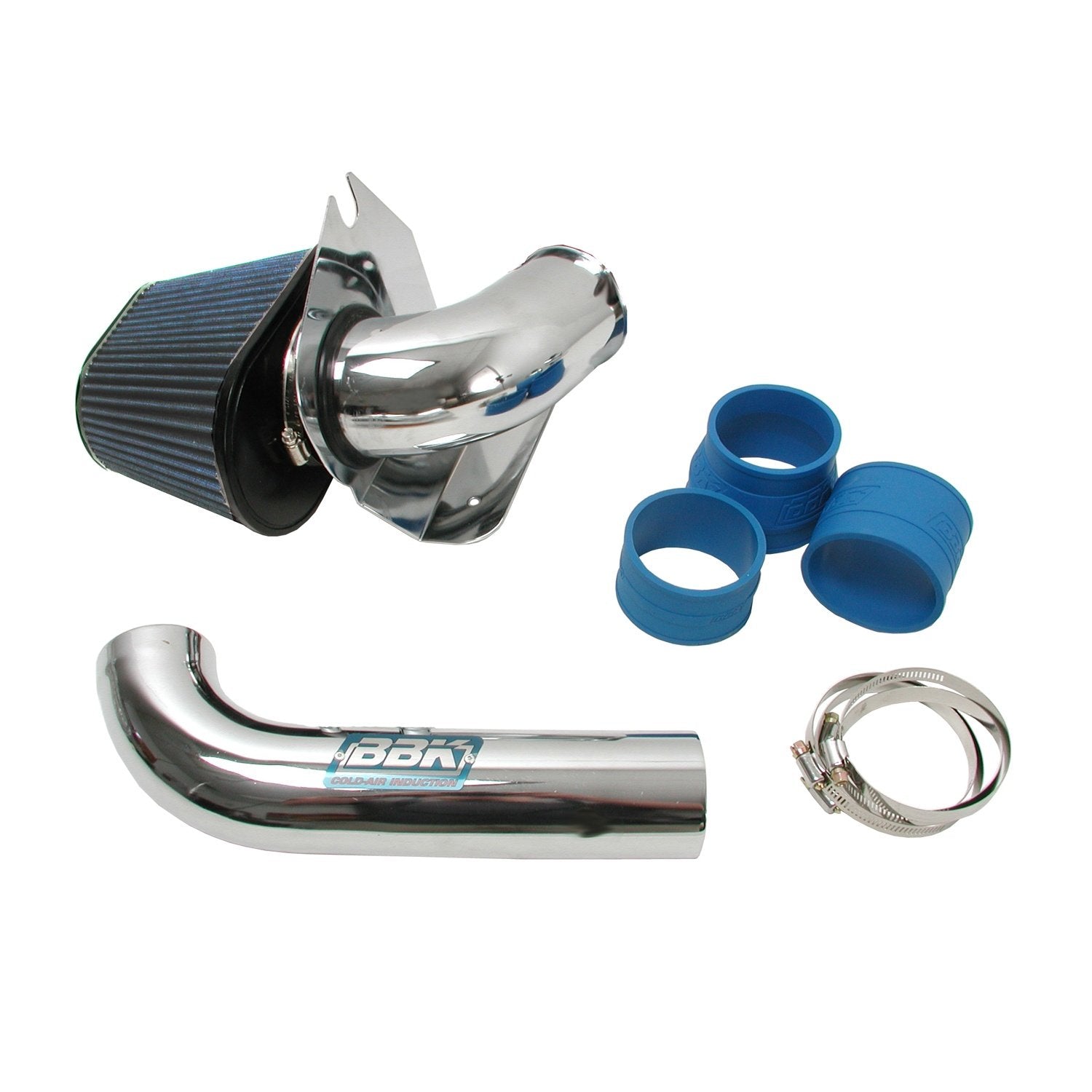 Bbk 1557 Cold Air Intake System - Power Plus Series Performance Kit For Ford Mustang 5.0L - Fenderwell Style - Chrome Finish
