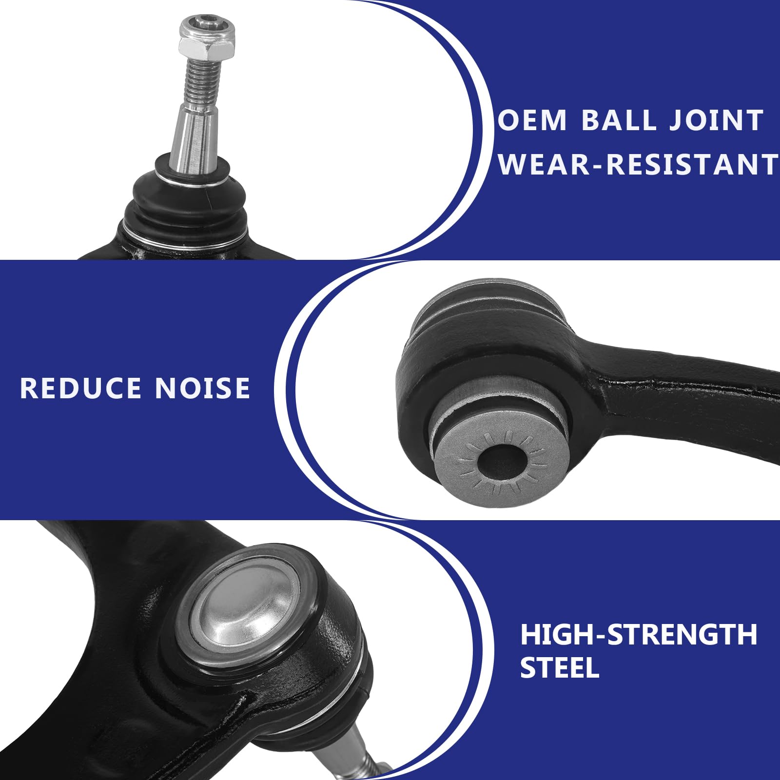 HAWK BROTHER 12pcs Suspension Front Control Arms Ball Joints Sway Bar Tie Rod End Link Replacement for 2007-2015 Silverado1500 S