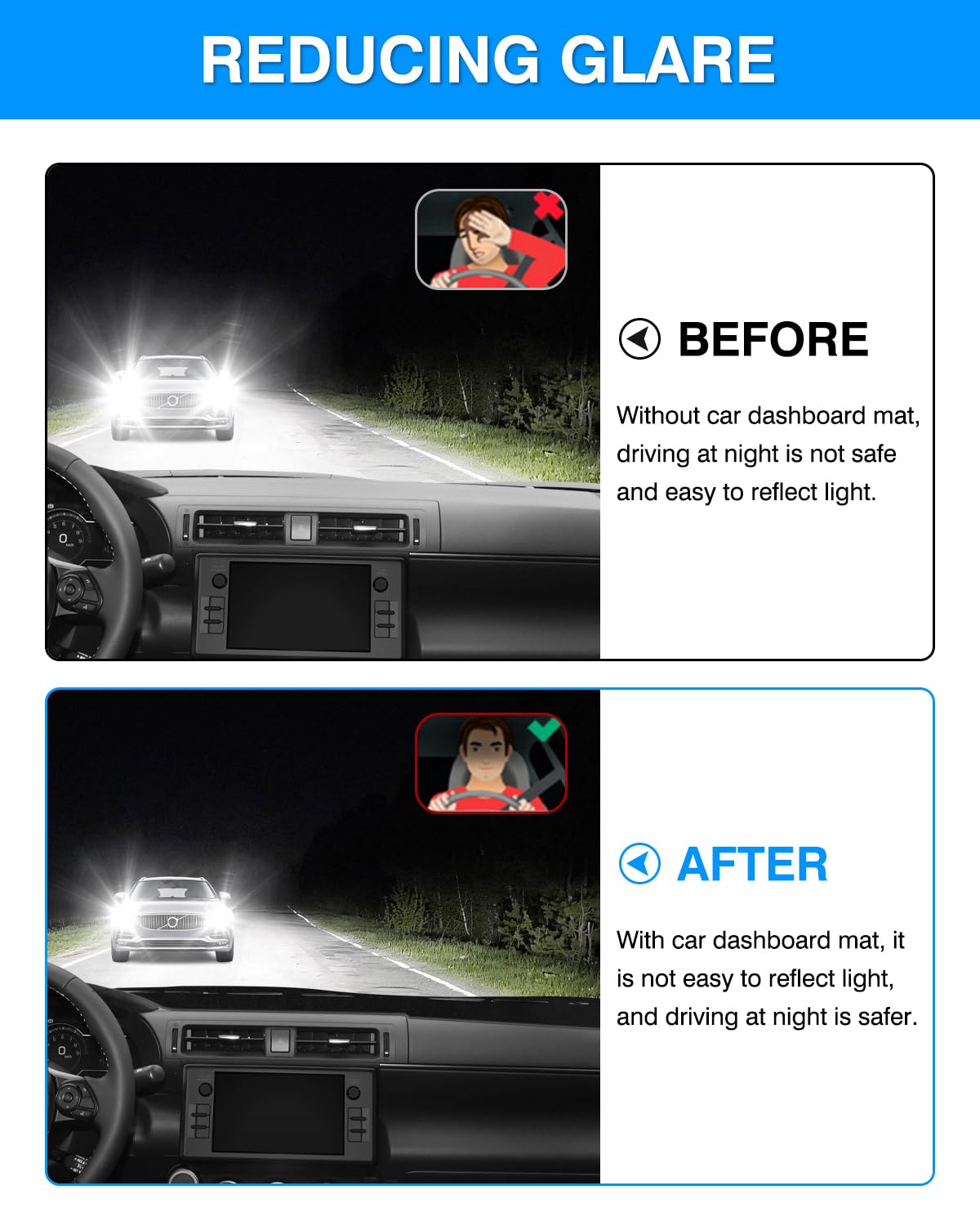 Autorder Dashboard Cover Mat For Toyota Gr86/Subaru Brz 2022 2023 2024 2025 Accessories Dash Cover Flannel Dash Mat Sunshade Gla