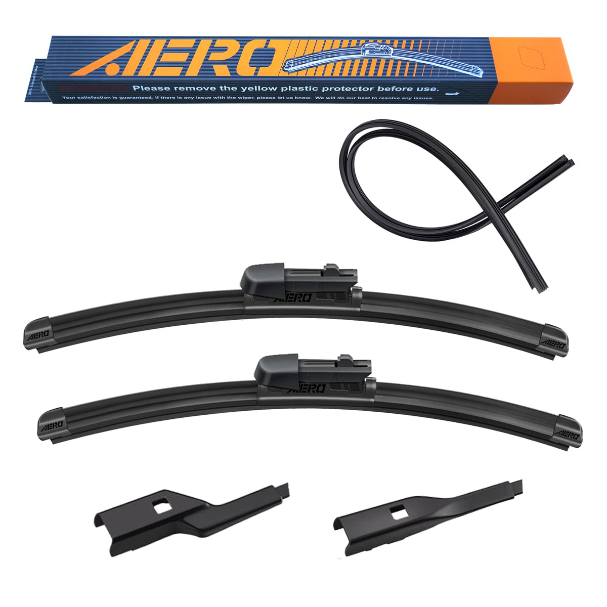 Aero Avenger 24'+20' Premium All-Season Windshield Wiper Blades Oem Replacement For Audi A4 A5 A6 A7 Q3 Q5 Rs5 Rs6 S4 S5 S6 S7 Sq5 Sq7 Ford Escape Vw Jetta Volvo S60 S90 Xc40 Xc90 + More (Set Of 2)