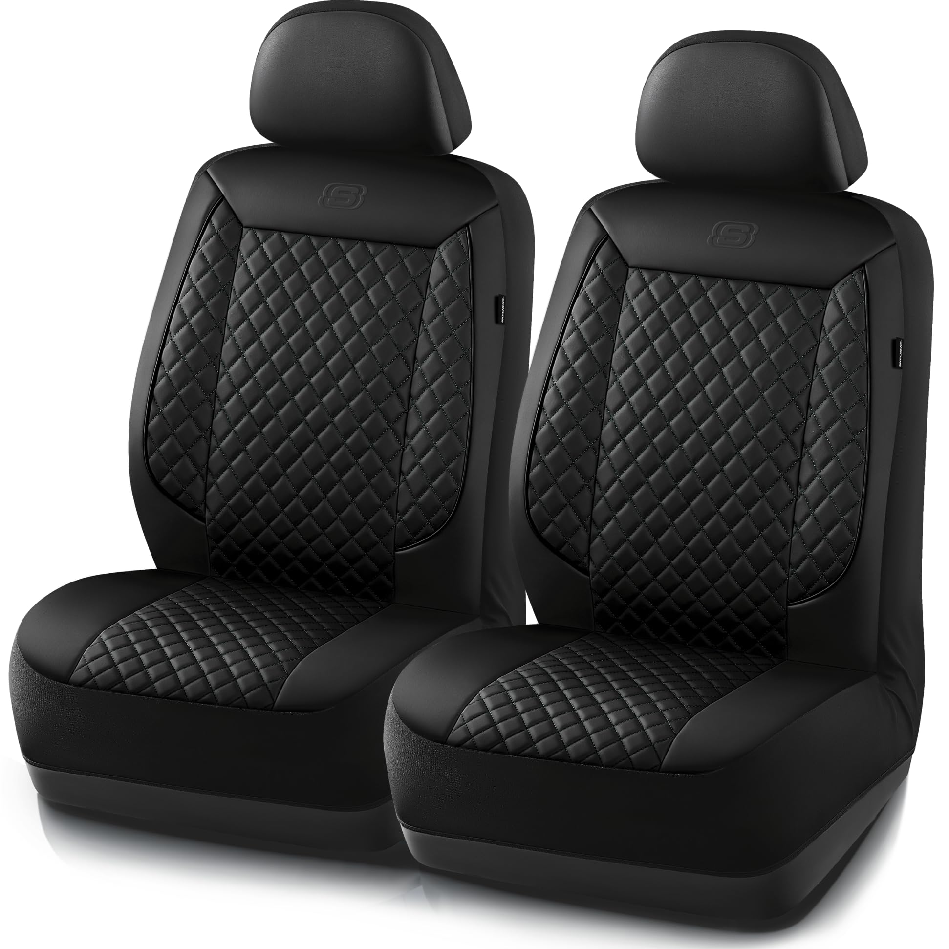 Skechers Car Seat Covers,Piping Luxury Faux Seat Covers,Waterproof Anti Slip Car Seat Protector Front Seats,Car Accessories Airb