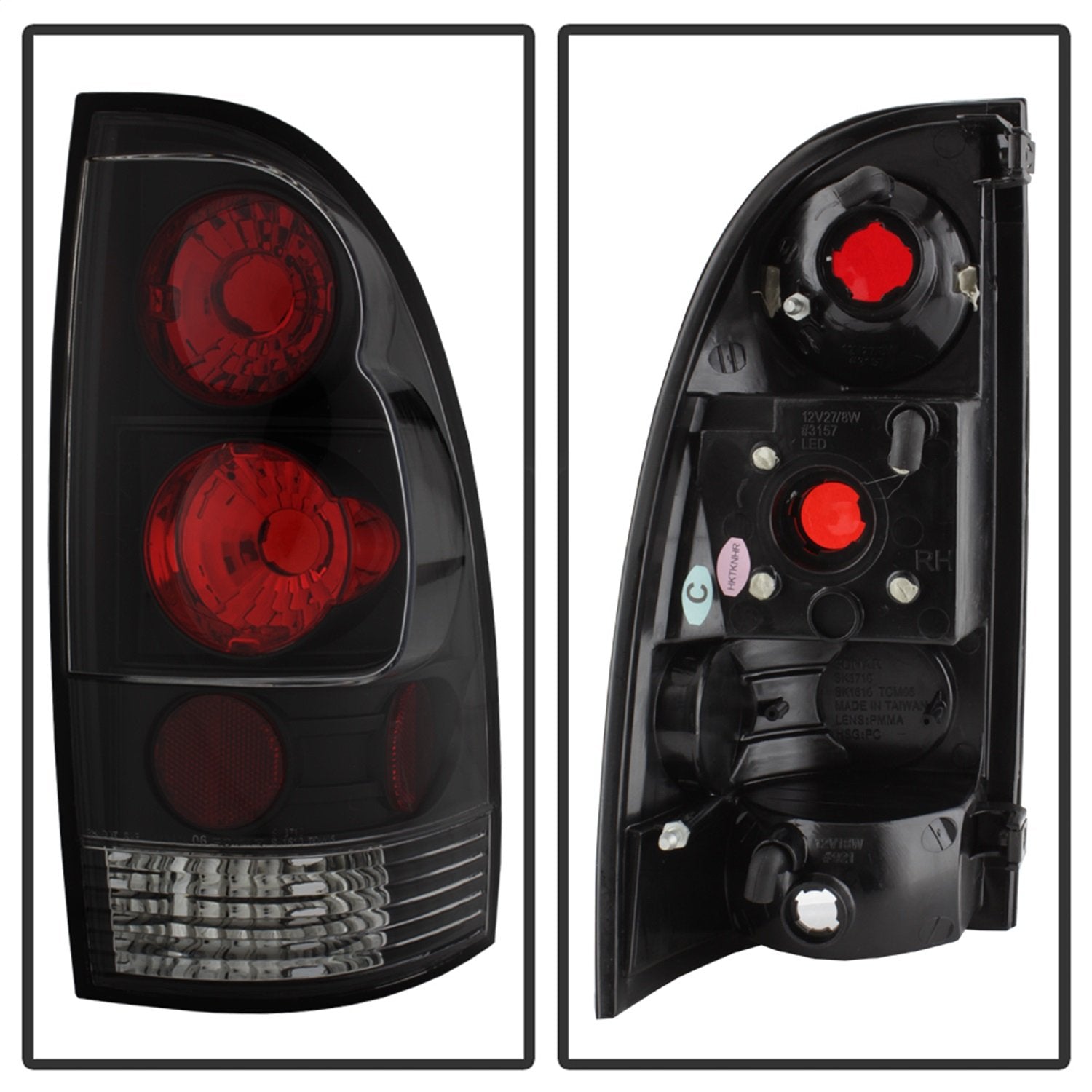 Spyder Auto 5007896 Euro Style Tail Lights Black/Clear