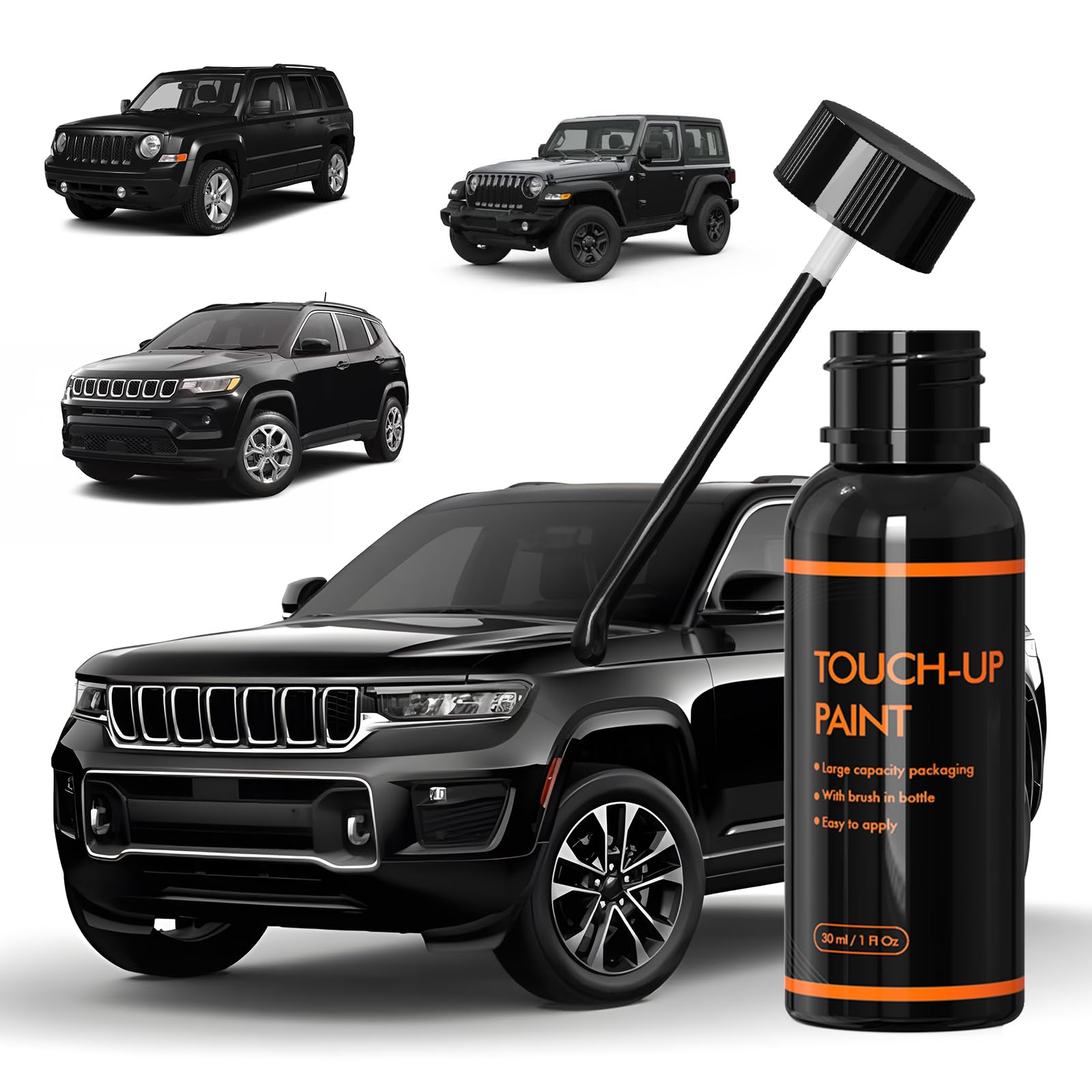 Xtryfun Px8/Dx8 Black Touch Up Paint For Jeep, Diy Car Paint Scratch Repair Kit, Automotive Paint, Quick & Easy Fix Scratch Repa