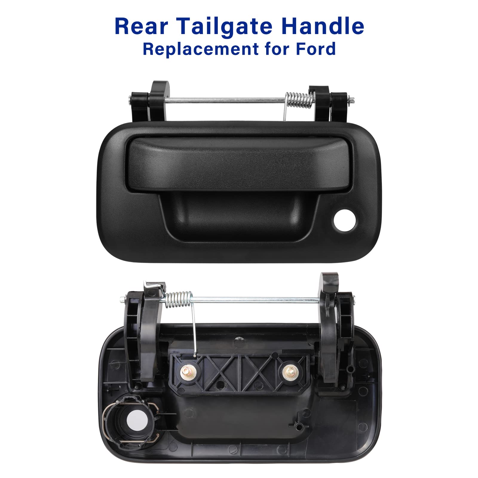 Tailgate Handle Latch Compatible with 2004-2016 Ford F150 F250 F350 F450 F550 Super Duty Explorer Lobo, Lincoln Mark LT Replace#
