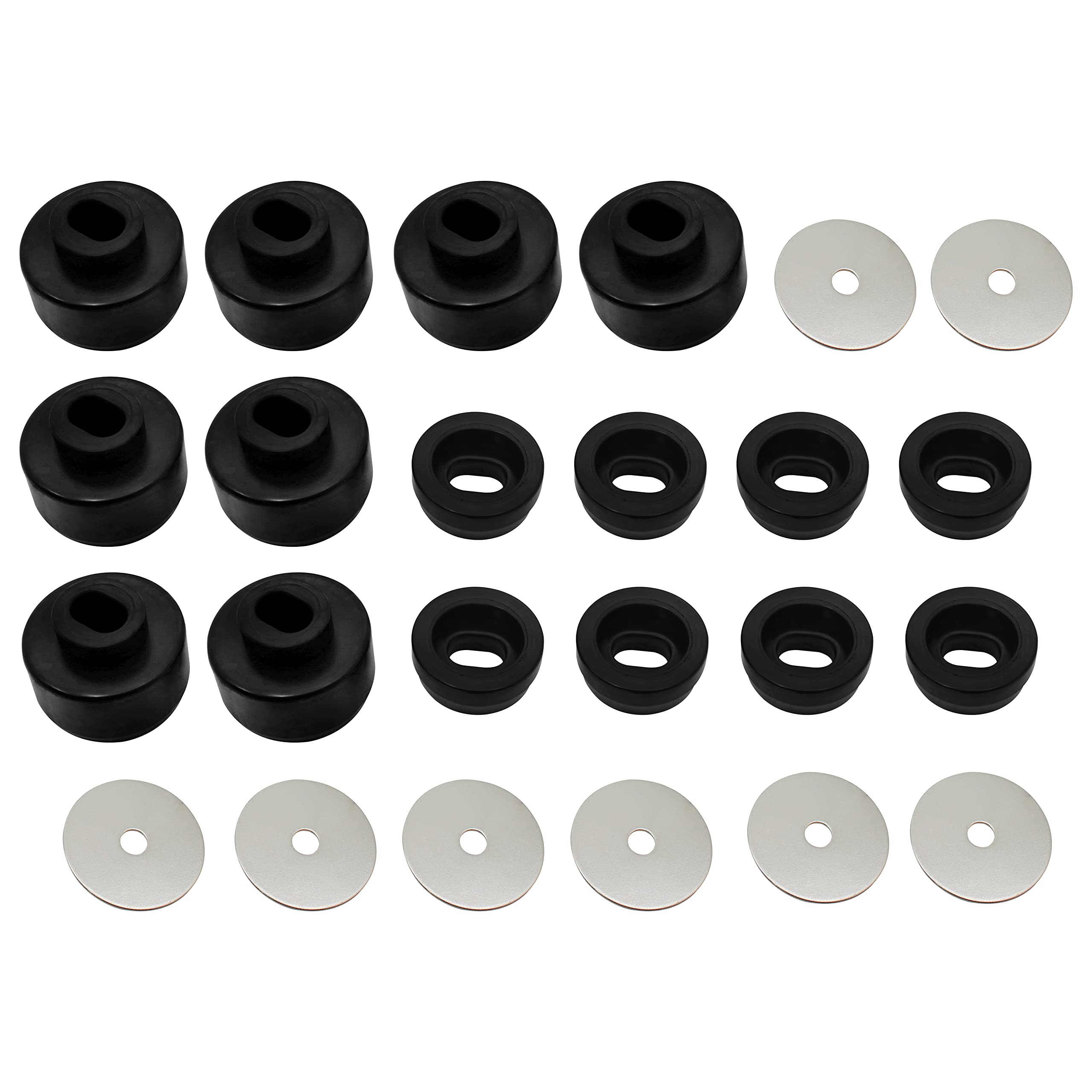 7-141 Body And Cab Mount Bushing Kit,Compatible With Chevy Silverado & Gmc Sierra 1500/2500 Hd 2Wd/4Wd 1999-2014(Black)