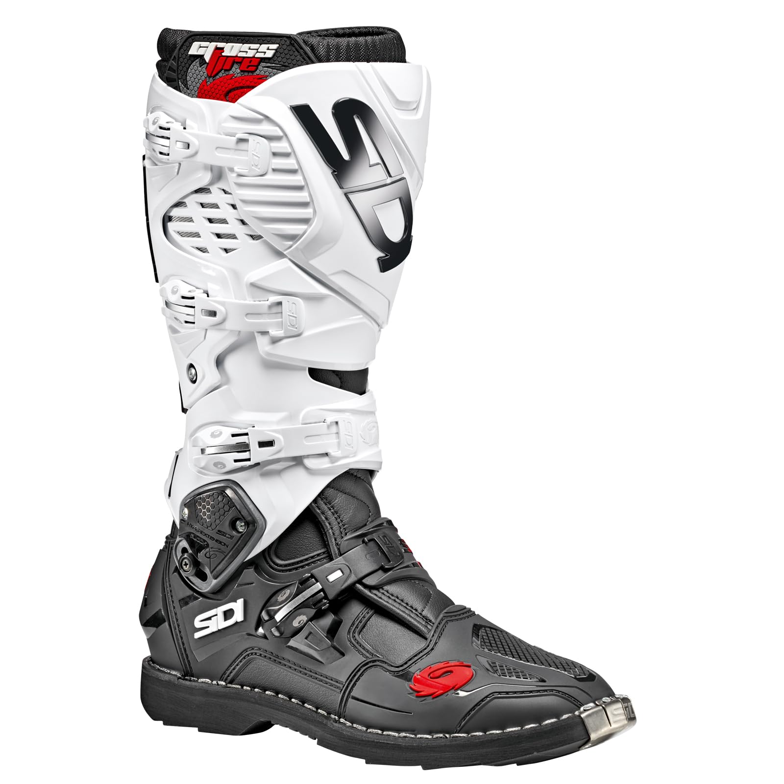 Sidi Crossfire 3 TA Offroad Boots (12.5/47, Black/White)