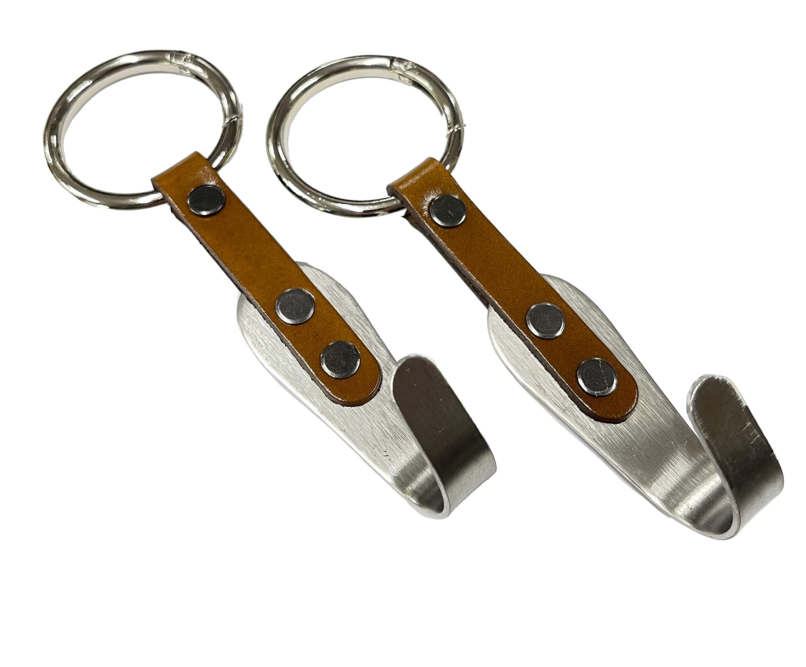 Headrest Hook Car Bag Back Seat For Car 2 Pack Rustic Brown Back Seat Organizer Purse Hook Hanger Premium Leather Stainless Steel Car Seat Head Rest Storage Organizer Universal For Handbag Purses