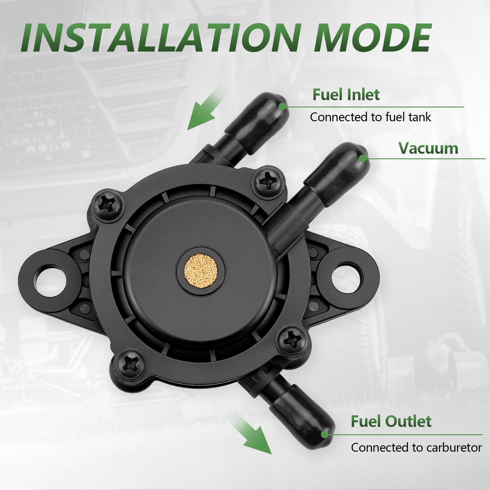 Fuel Pump for Briggs and Stratton 808656 808492 491922 Mikuni Cub Cadet Kohler 17HP-25 HP John Deere Kawasaki Yamaha Golf Cart L