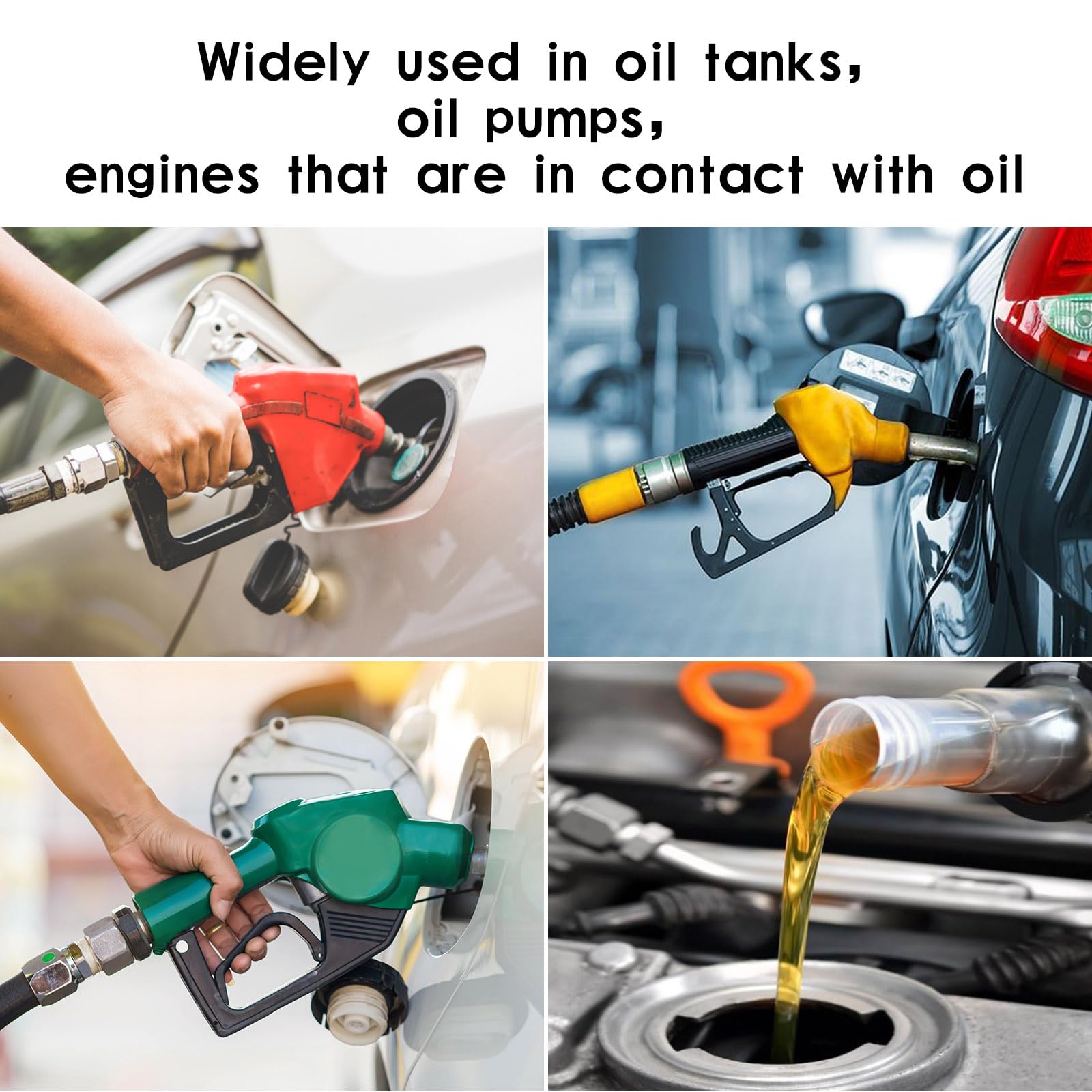 3.3 Feet Fuel Line Hose - 3/8' 1/2' 5/16' 1/4' 3/16' Id Nbr Rubber Gasoline Tube With 20Pcs Clamps For Small Engines, Fits For Kawasaki Ezgo Golf Cart Snowmobile Motorcycle Atv Tractor(5 Size )