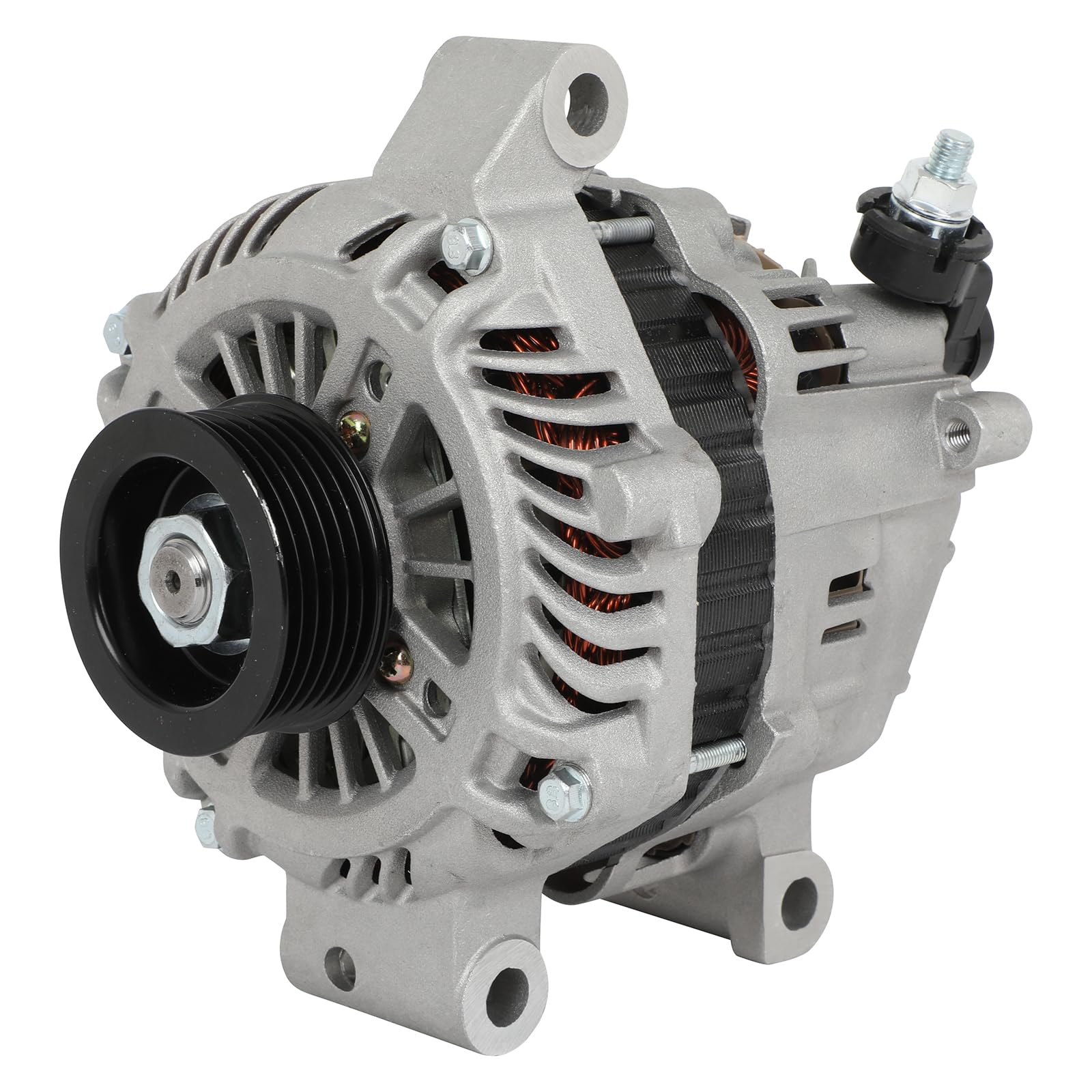 SCITOO Alternator Fit for Mitsubishi for Outlander 2007-2015 3.0L - 12V 120Amp CW 6-Groove Pulley, Replace OE 11317 AL4086X A-80