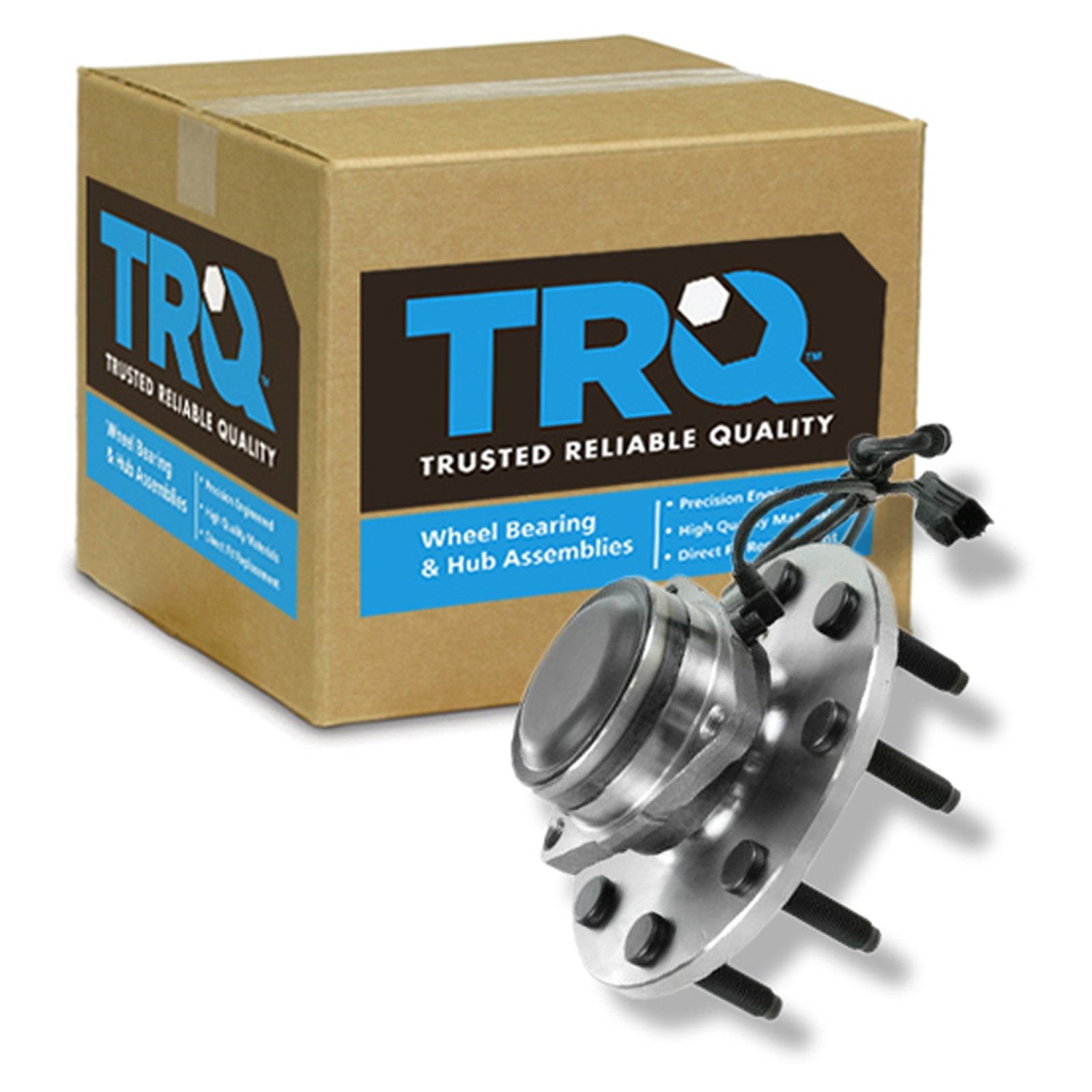 Trq Front Wheel Bearing & Hub Assembly With Abs Sensor Compatible With 2003-2005 Dodge Ram 2500 Ram 3500