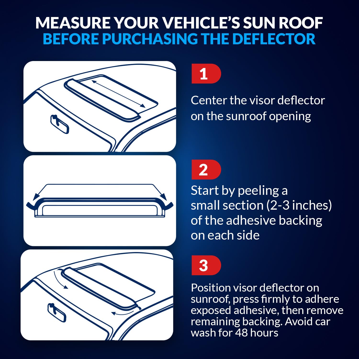 Sunroof Wind Deflector Car Sunroof Cover Compatible With 2001-2005 Honda Civic Coupe | Waterproof Moonroof Auto Window Deflectors Visor Thickness 1.4mm 880mm 34.6&quot; | Dark Smoke | Set of 1