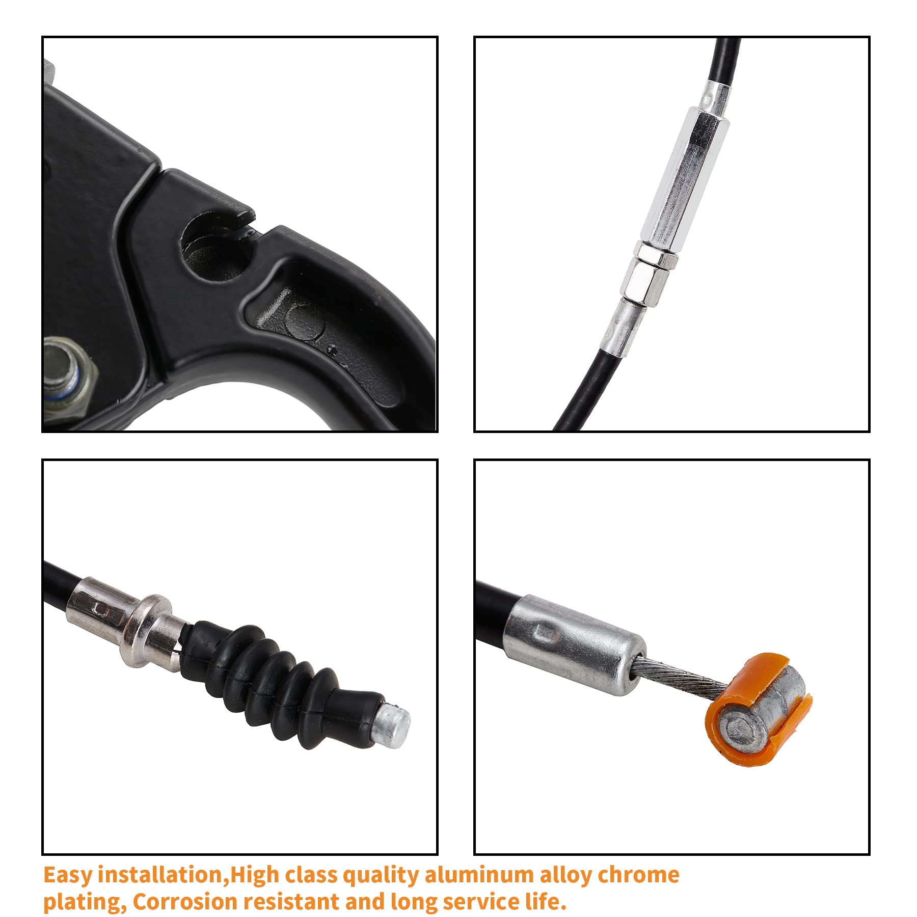 Stylemafia 7/8' Handlebar Left Clutch Lever And 39' Clutch Cable With Adjuster Compatible With 50Cc 70Cc 90Cc 110 Cc 125Cc Tao Tao Ssr Apollo Dirt Pit Bikes(Black)