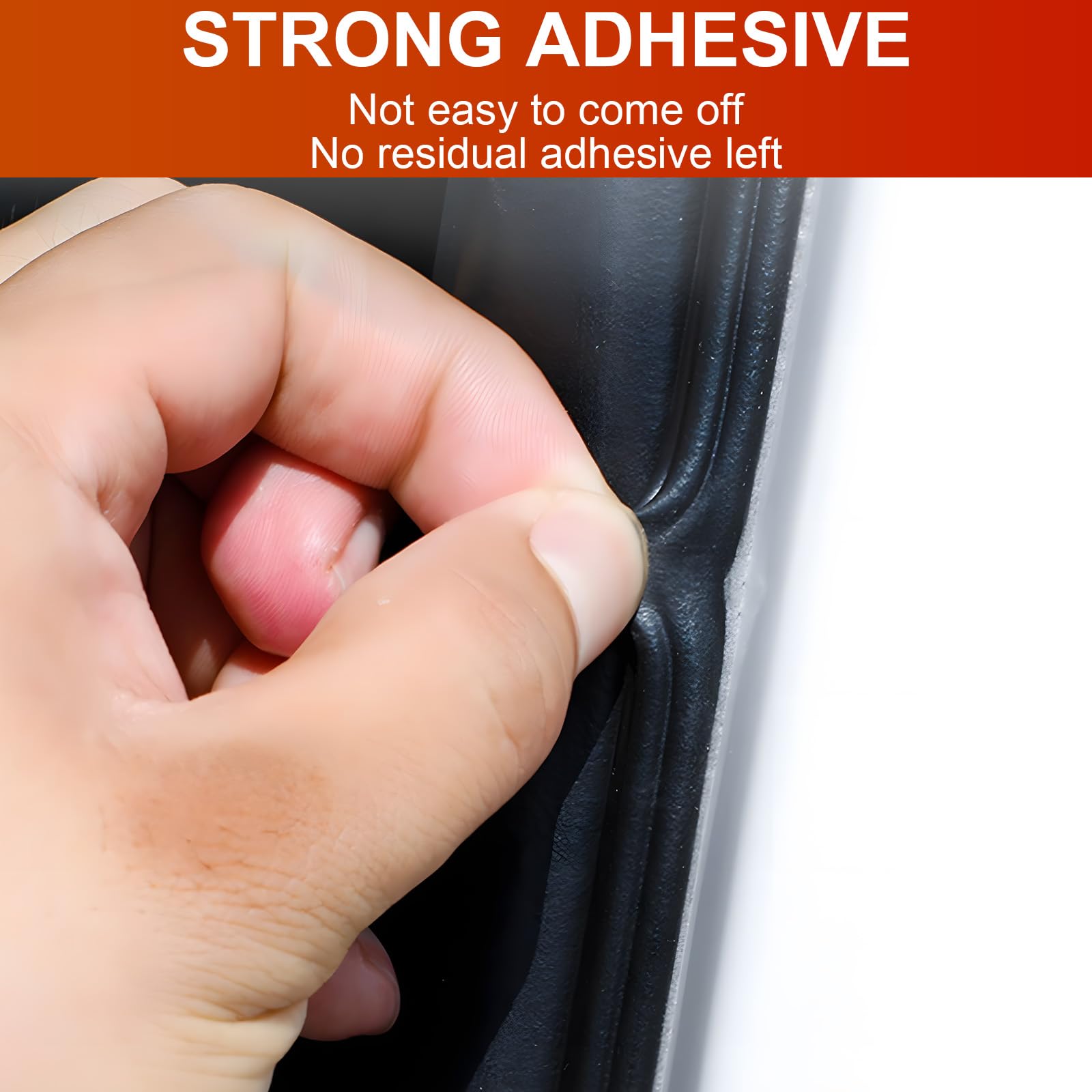Alophoty 34 Ft Car Door Seal Strip Universal Self Adhesive Automotive Weather Stripping Door Seal, Double Layer 5-Hole Car Door