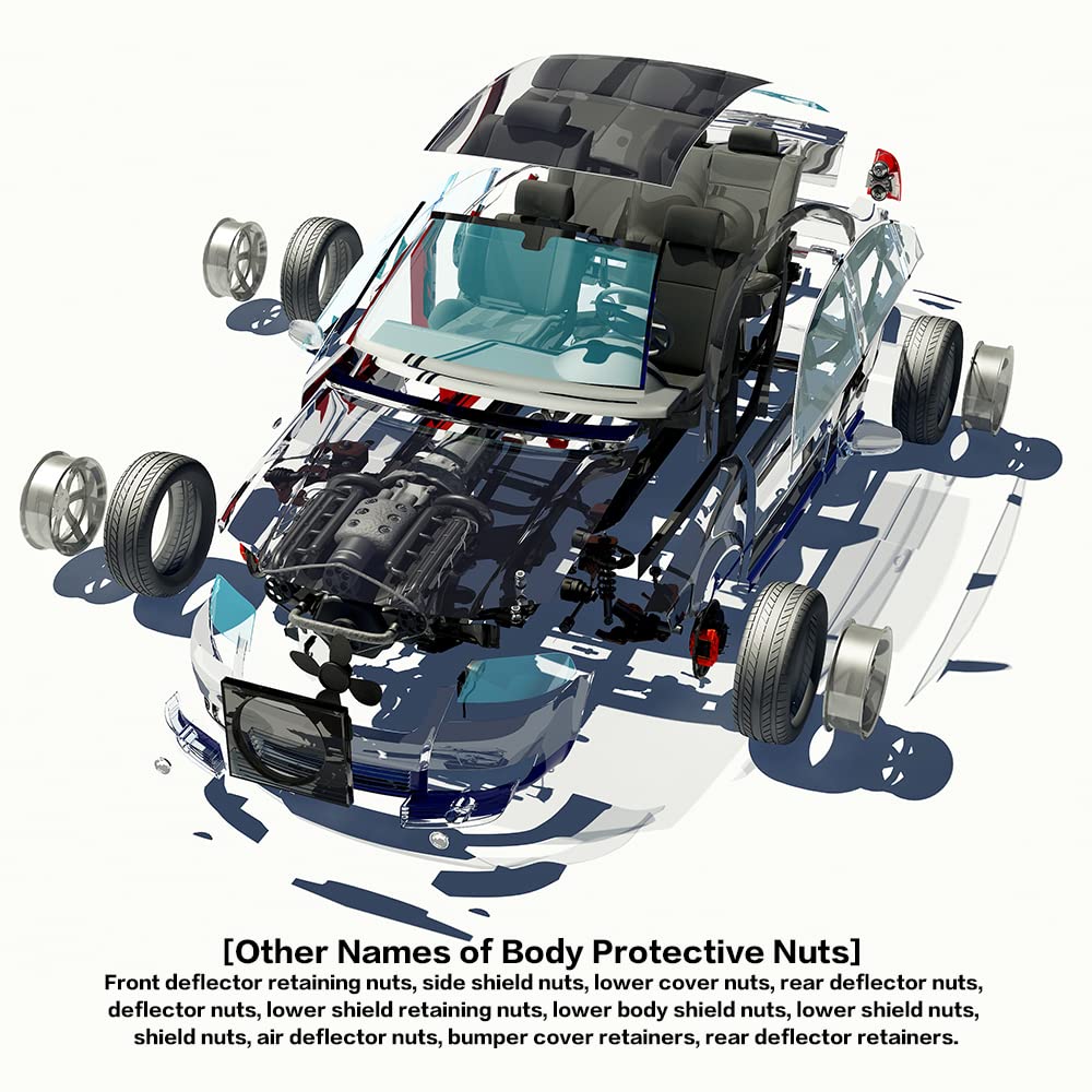 10 Sets Engine Splash Shield Screw Kit,T30 Engine Splash Shield Guard Undertray Cover Screws With Screw Seat And Gasket,Fit For Ford Focus Fusion Escape Explorer C-Max Transit Connect Lincoln Mkc