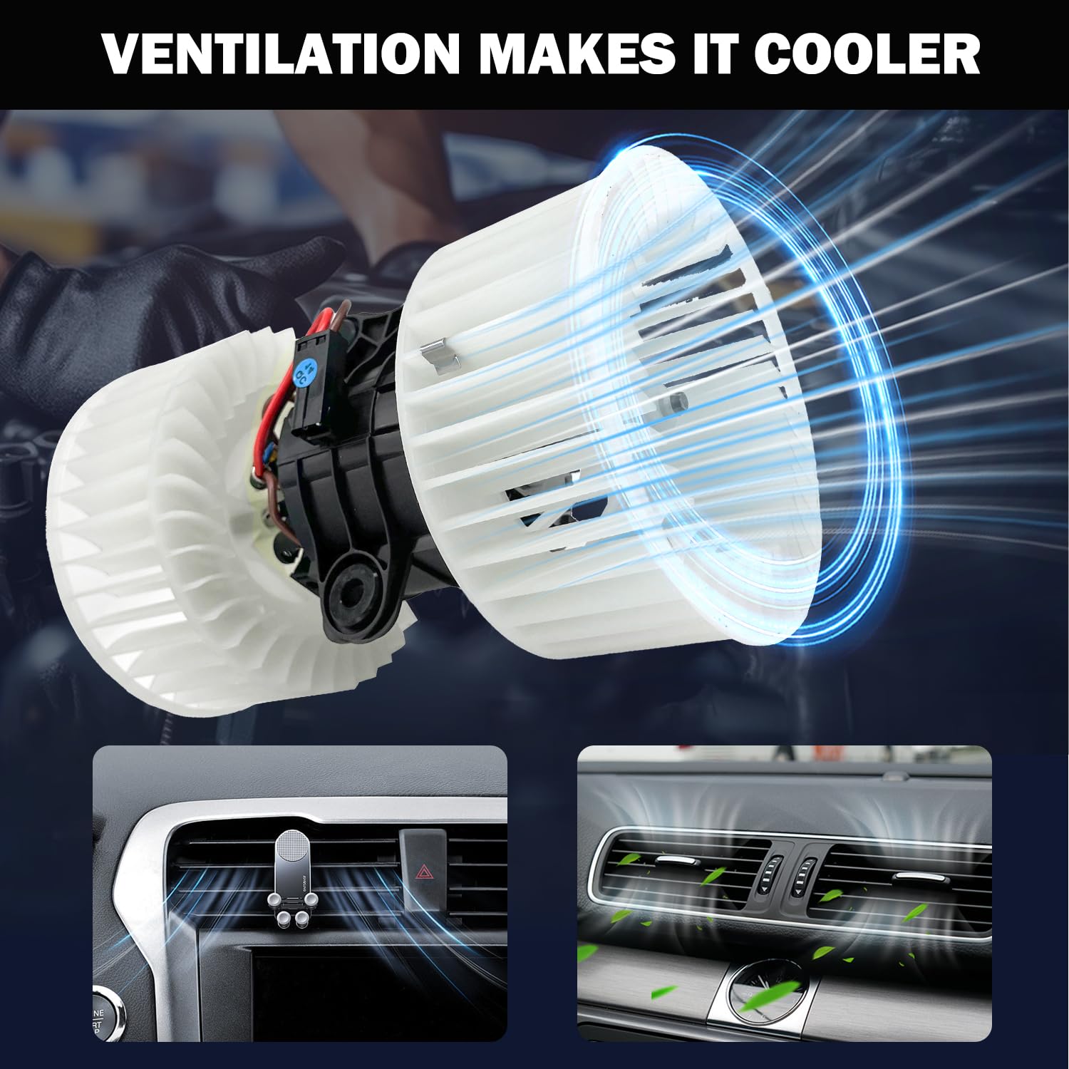 Aspligo 700279 Ac Heater Blower Motor Fan Assembly Fit For Bmw 525I 2001-2003 ,528I 2000 530I 2001-2003, 540I 2000-2003 ,M5 2001