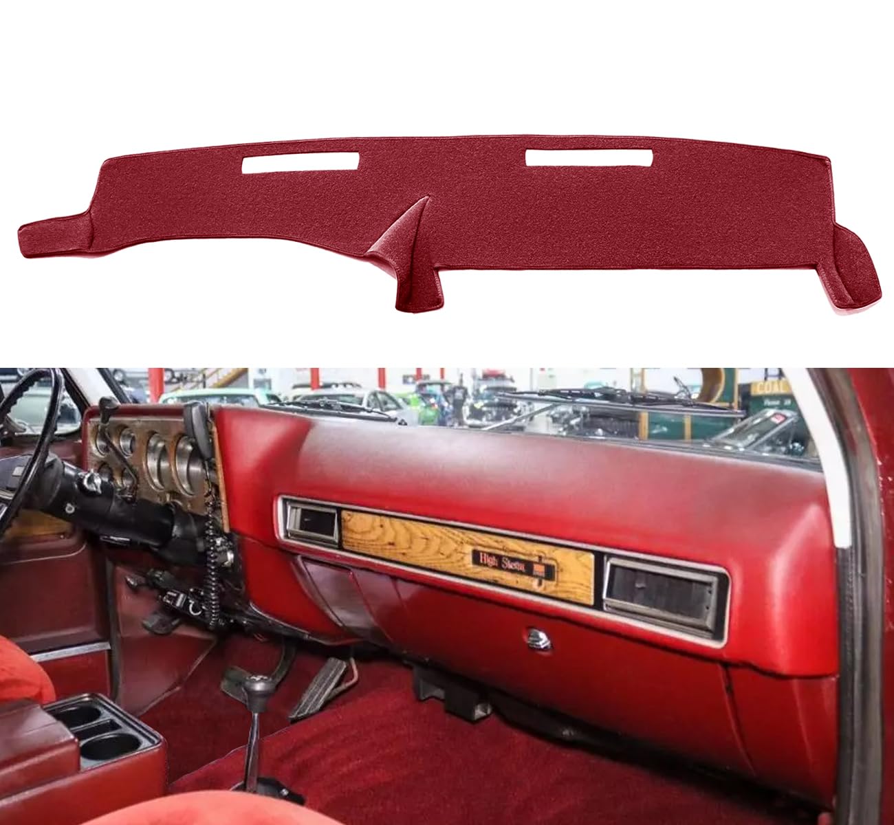 Yiz Dash Cover Mat Custom Fit For 1973-1980 Chevy Chevrolet C10 C20 C30 K10 K20 K30 Suburban K5 Blazer Pickup,Gmc Jimmy C/K 15 2