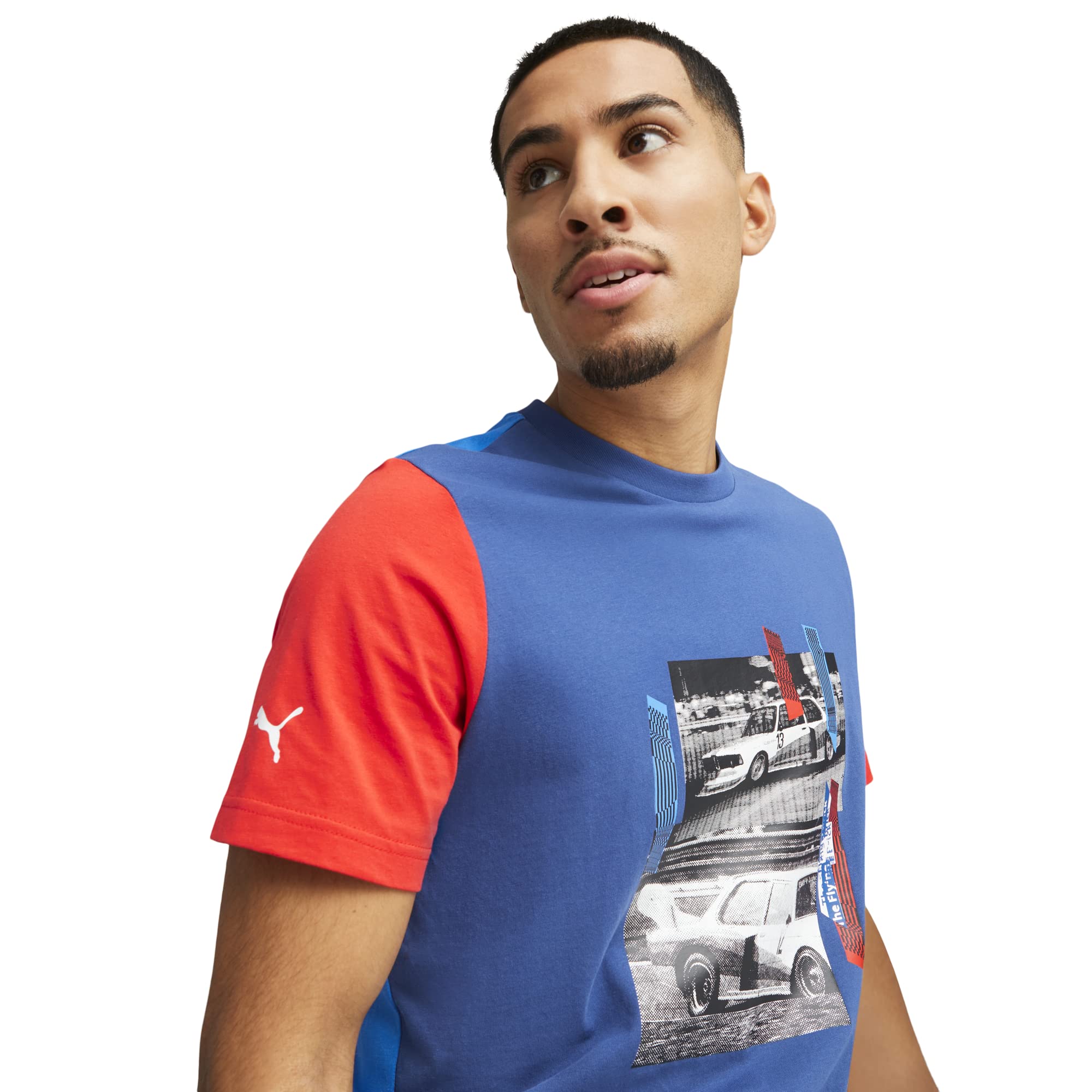 PUMA Men's Standard BMW M Motorsport Graphic Tee, Pro Blue-M Color 23, Small